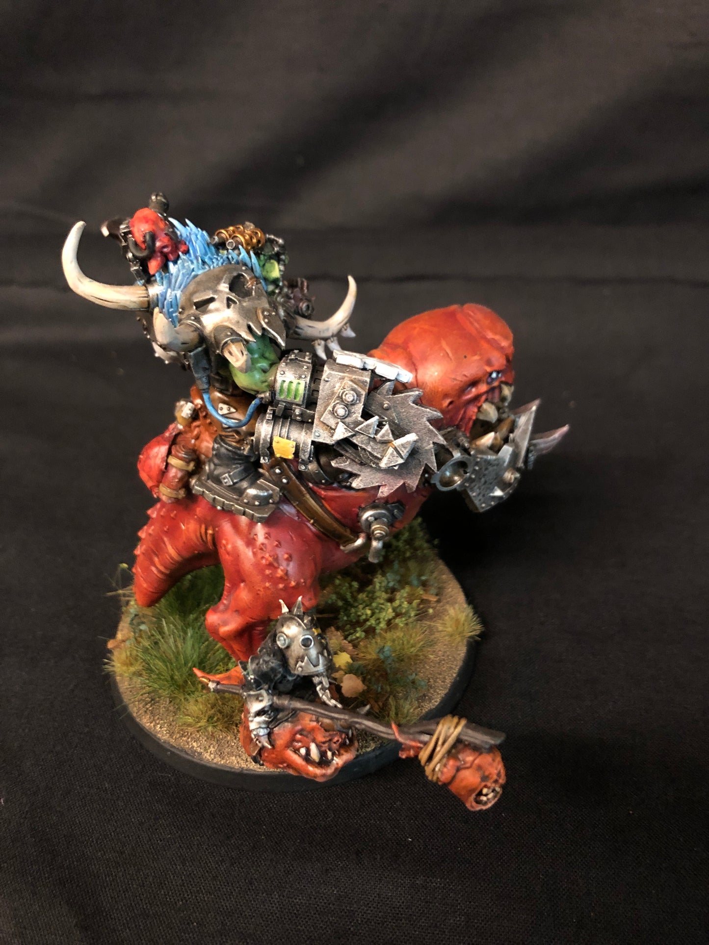 Beastboss on Squiggosaur #752 VERY Well Painted Orks Warhammer 40k