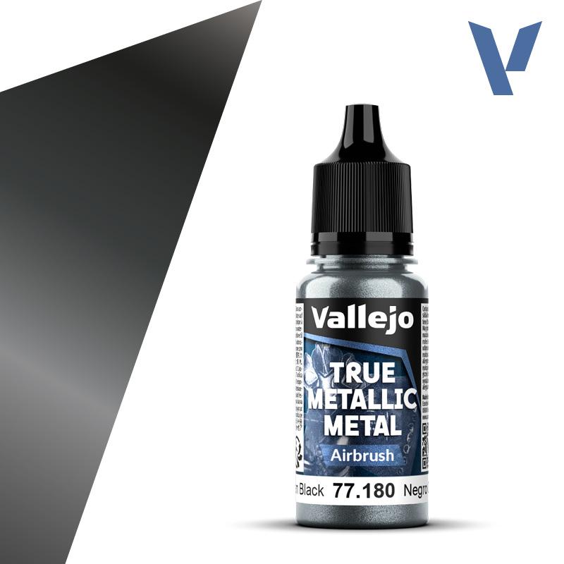 Vallejo True Metallic Metals - Obsidian Black (Airbrush)