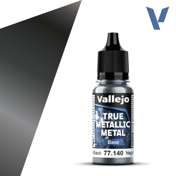 Vallejo True Metallic Metals - Obsidian Black (Base)