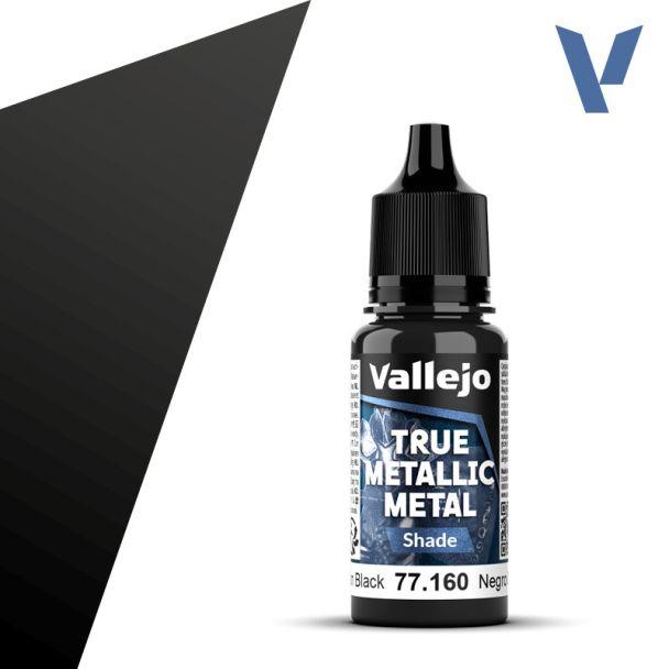 Vallejo True Metallic Metals - Obsidian Black (Shade)