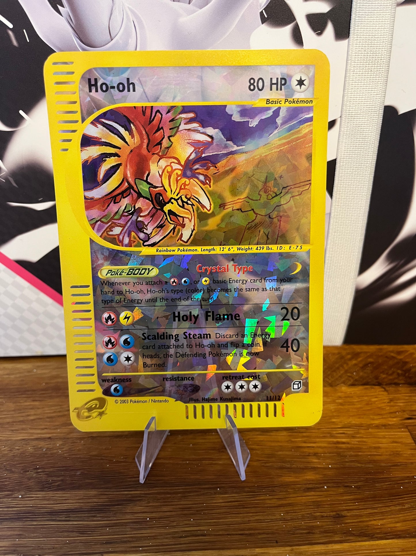 Ho-oh Crystal 11/12 Skyridge Box Topper Promo NM Single Pokémon Card
