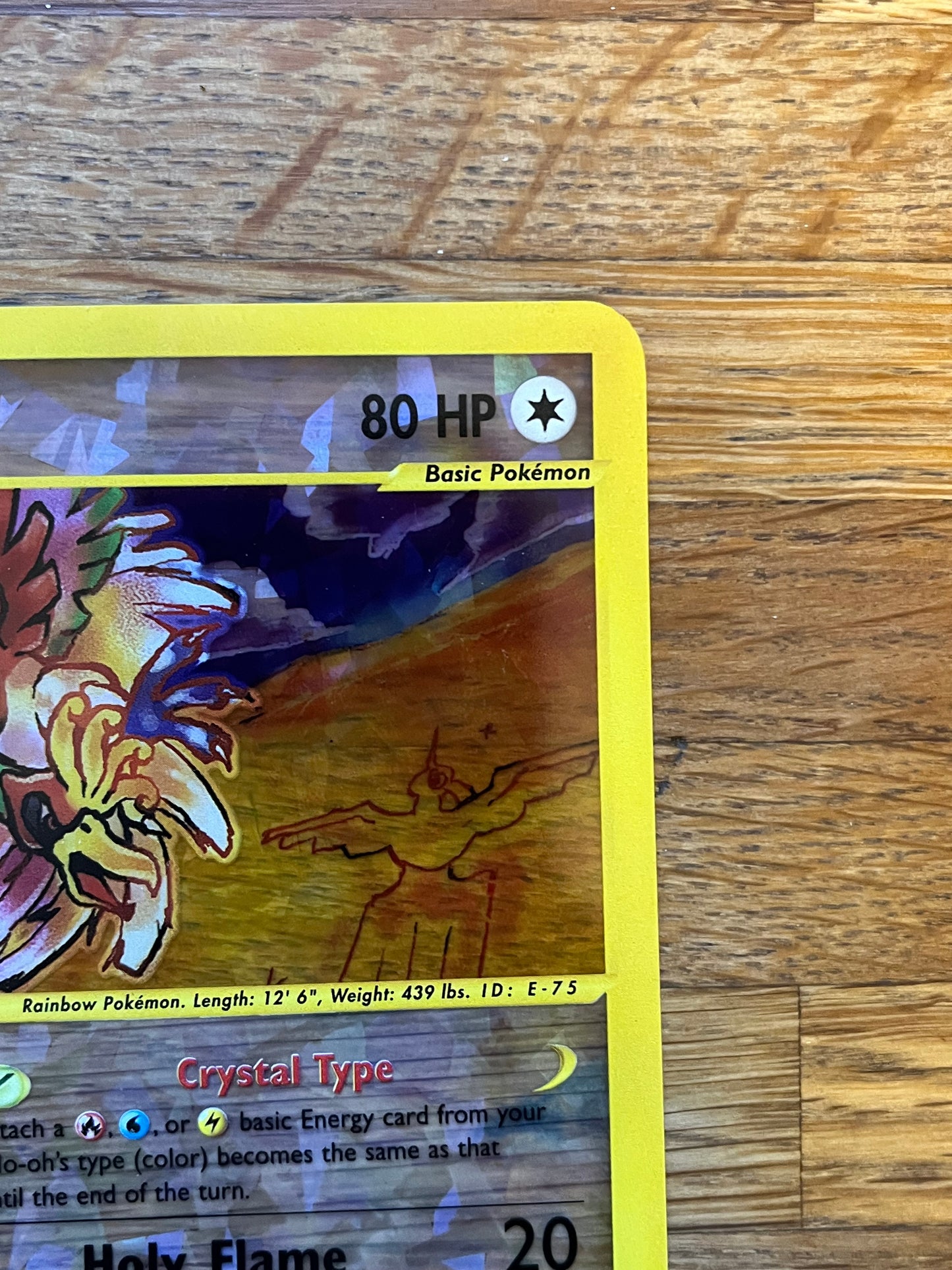 Ho-oh Crystal 11/12 Skyridge Box Topper Promo NM Single Pokémon Card