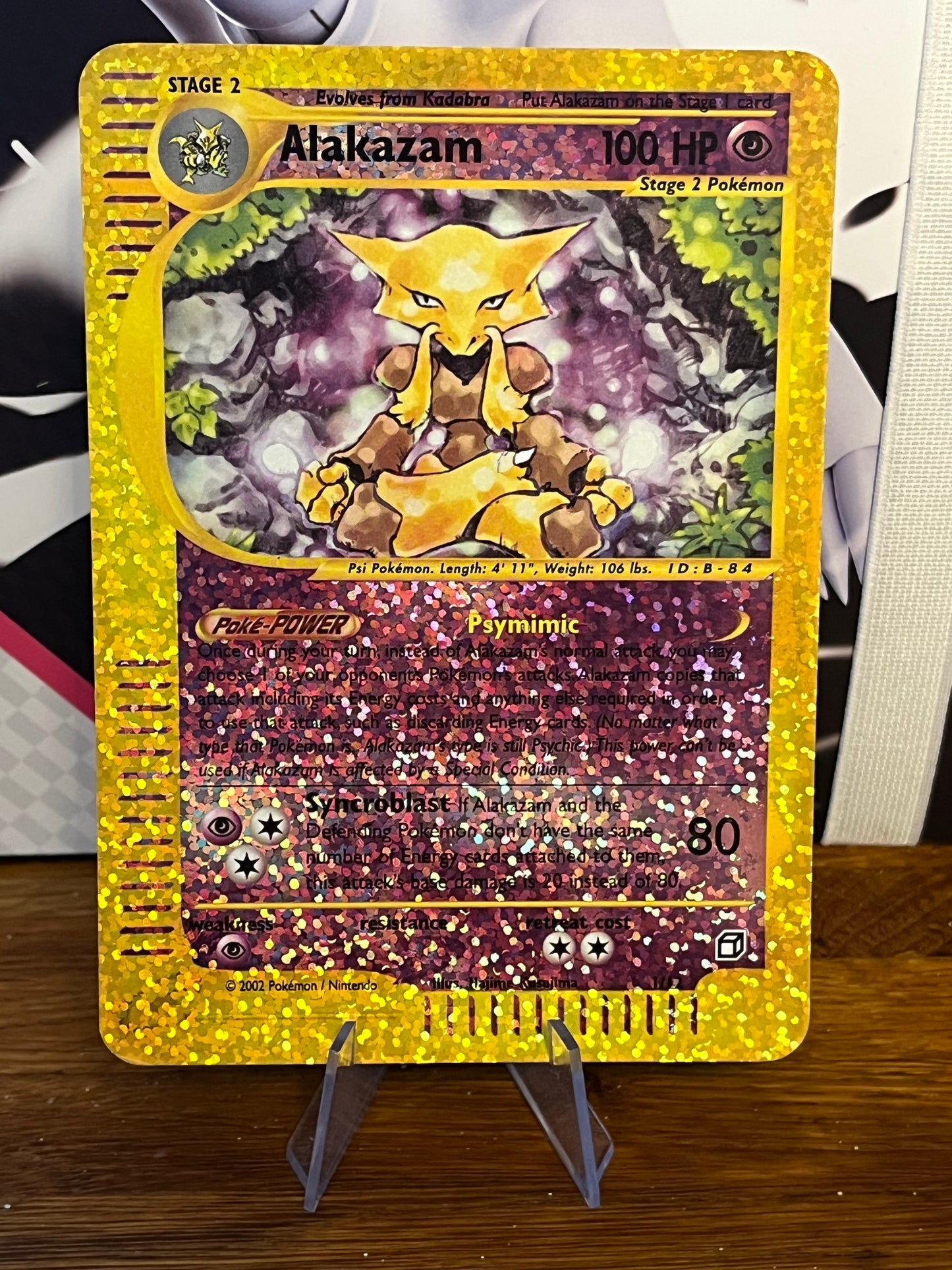 Alakazam 1/12 Expeditions Box Topper Promo NM Single Pokémon Card