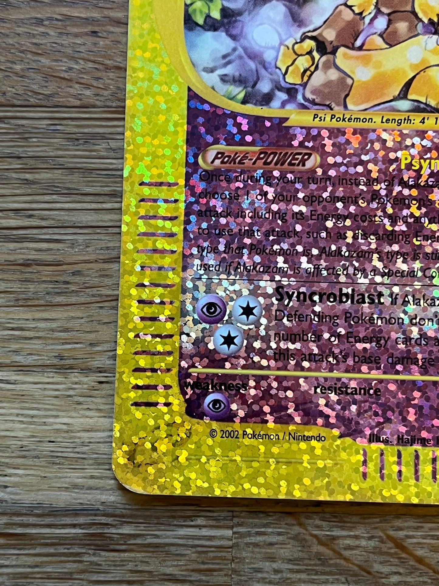 Alakazam 1/12 Expeditions Box Topper Promo NM Single Pokémon Card