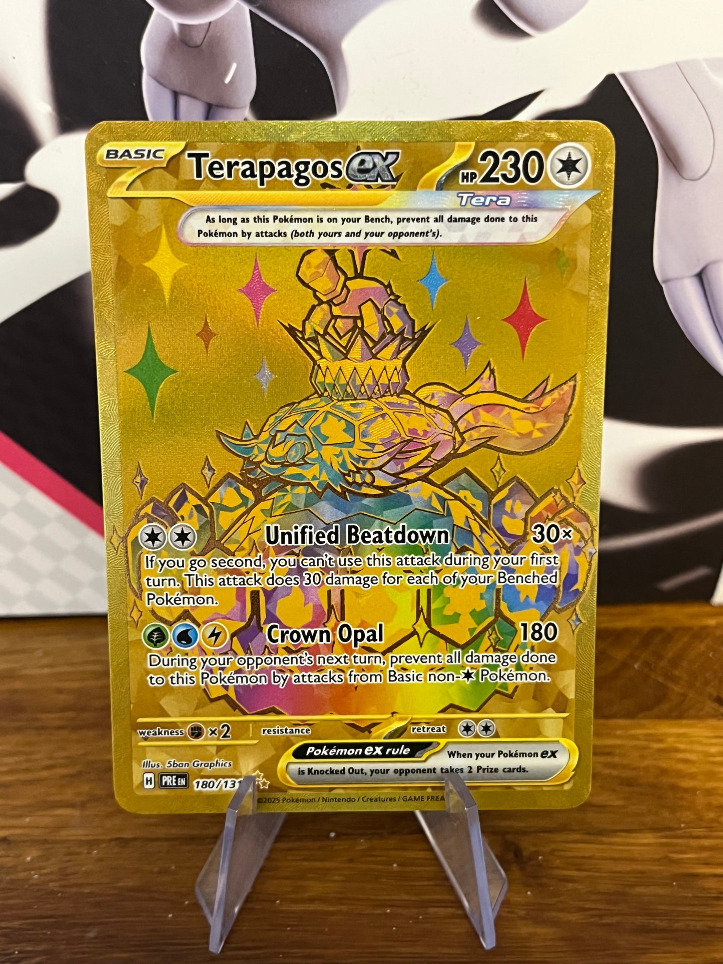 Terapagos EX 180/131 Prismatic Evolutions NM Single Pokémon Card