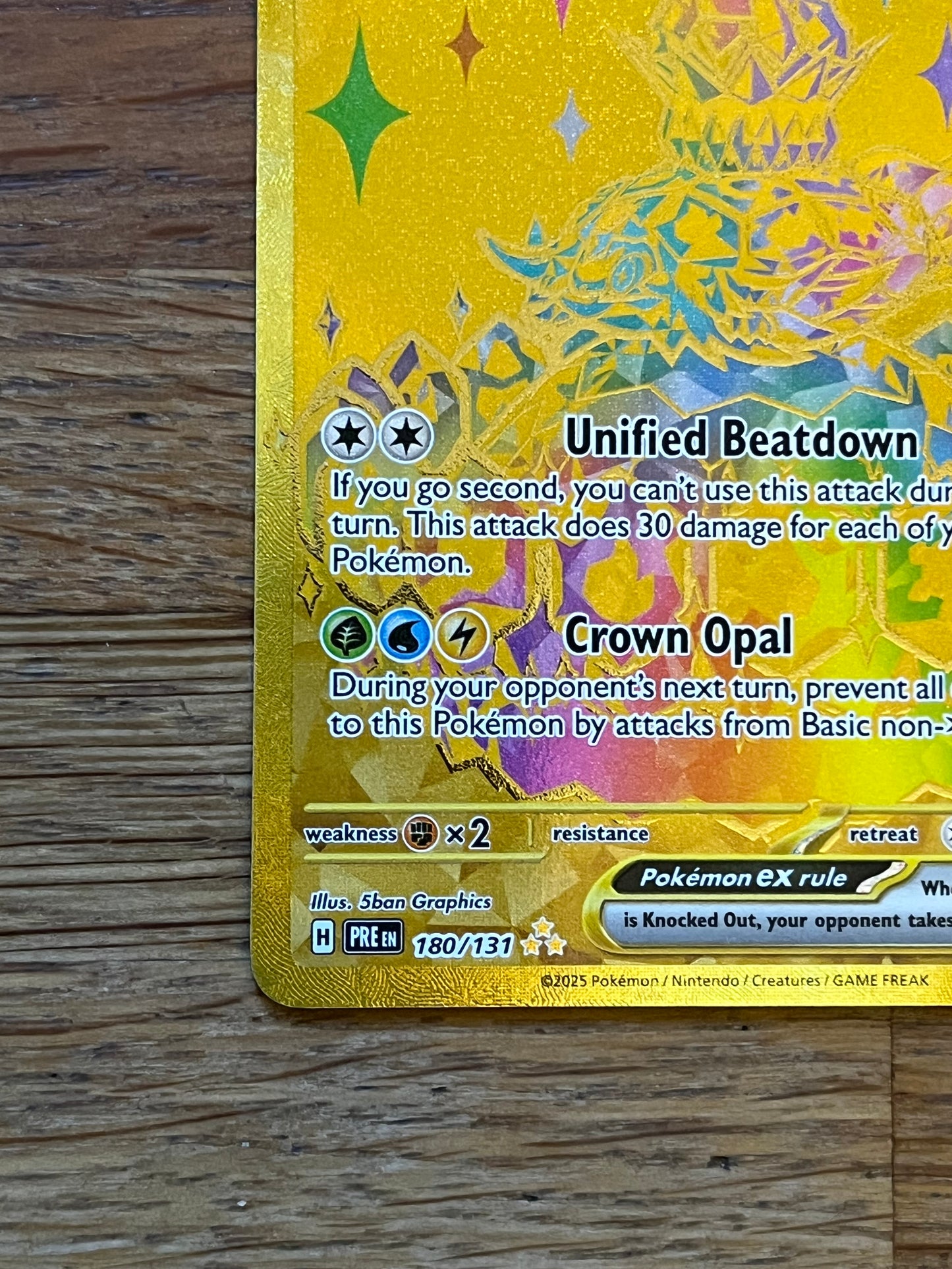 Terapagos EX 180/131 Prismatic Evolutions NM Single Pokémon Card