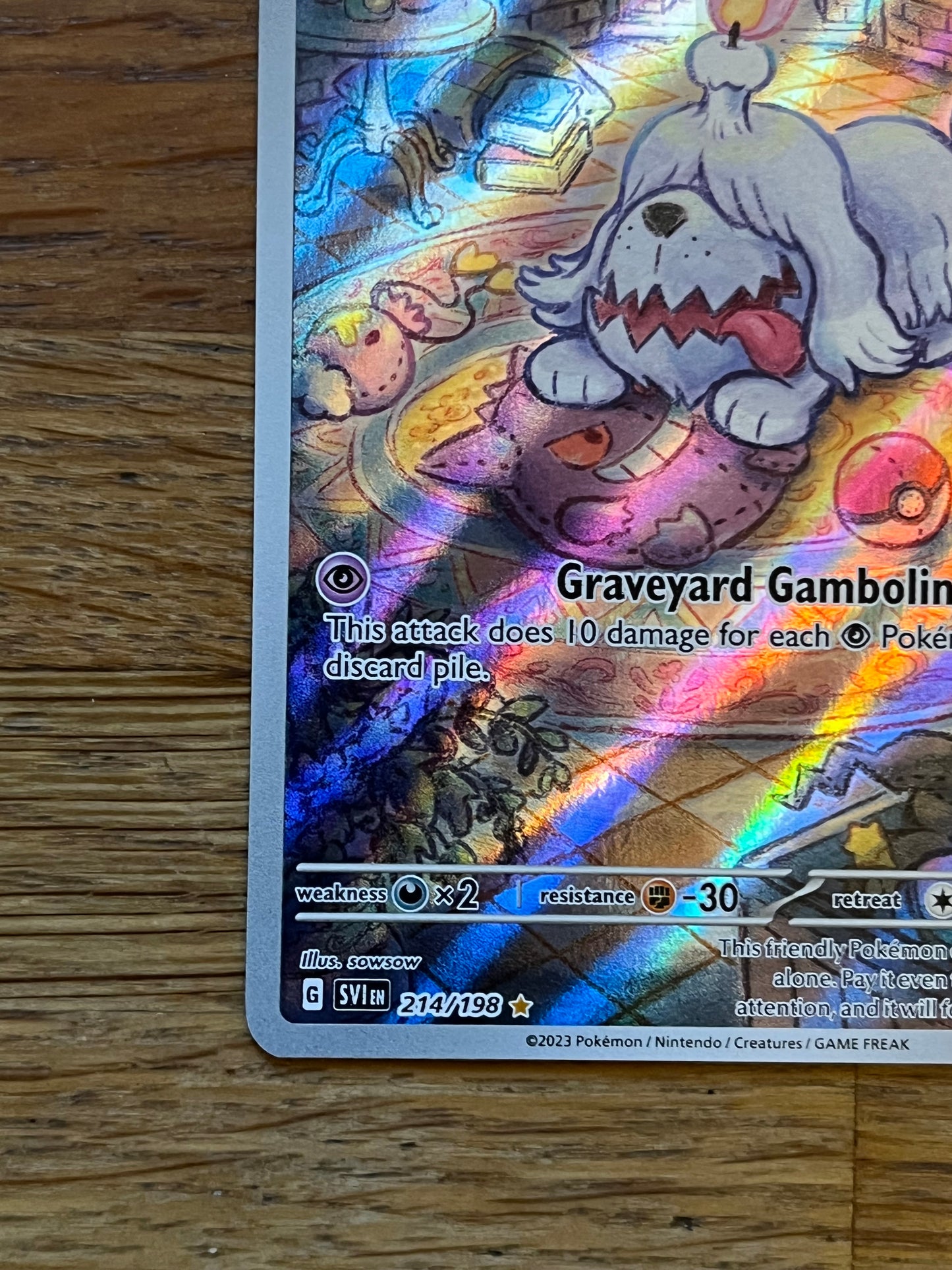 Greavard Illustration Rare 214/198 Scarlet & Violet NM Single Pokémon Card