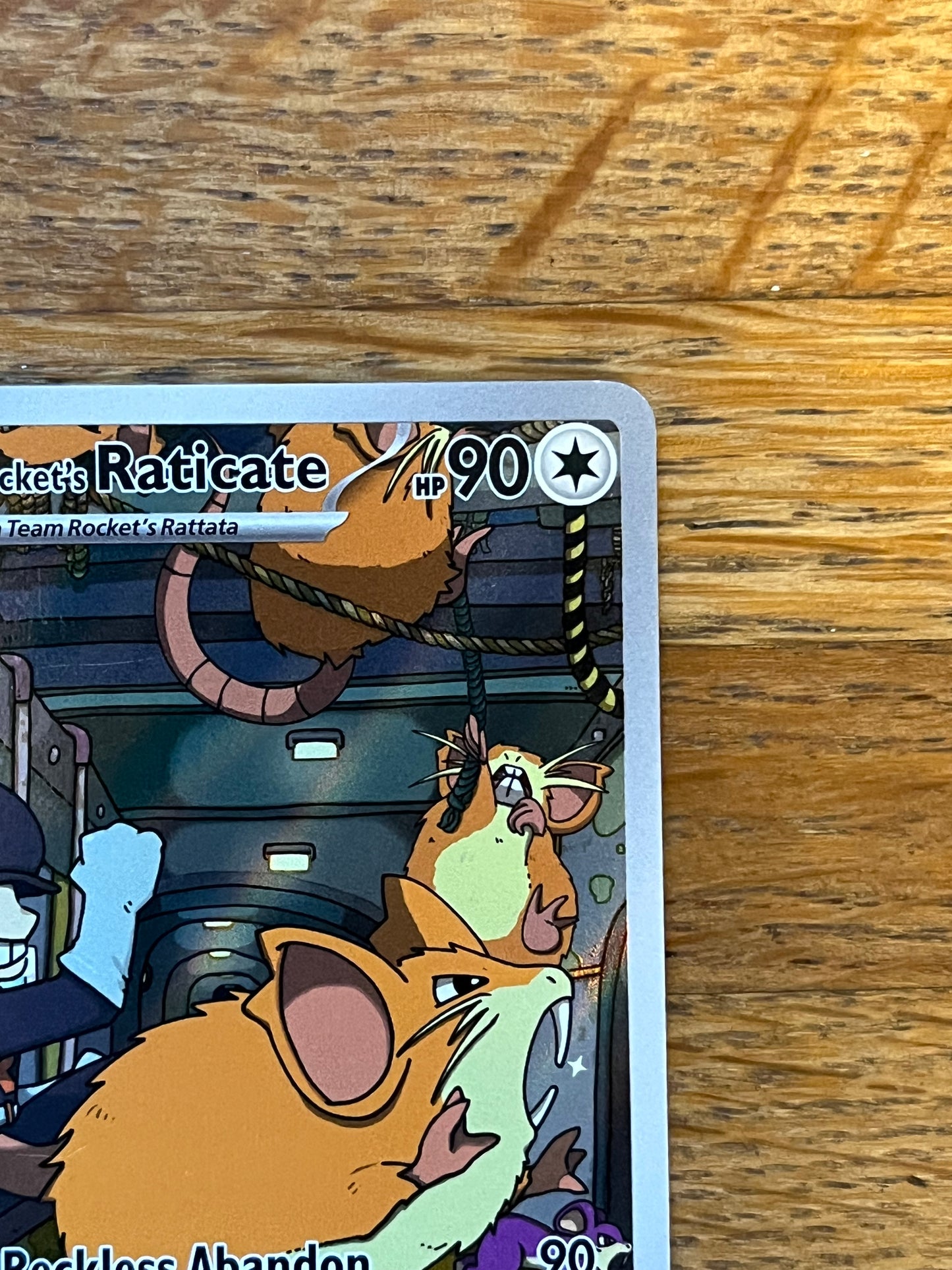 Team Rocket's Raticate Illustration Rare 202/182 Destined Rivals NM Single Pokémon Card