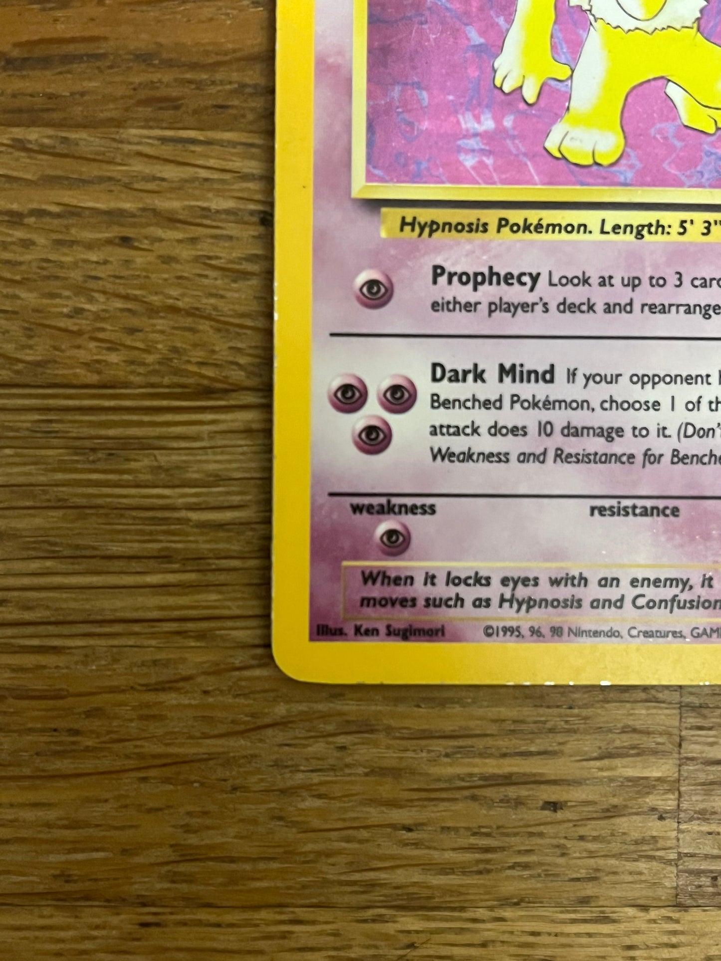Hypno Holo 8/62 Fossil NM Single Pokémon Card