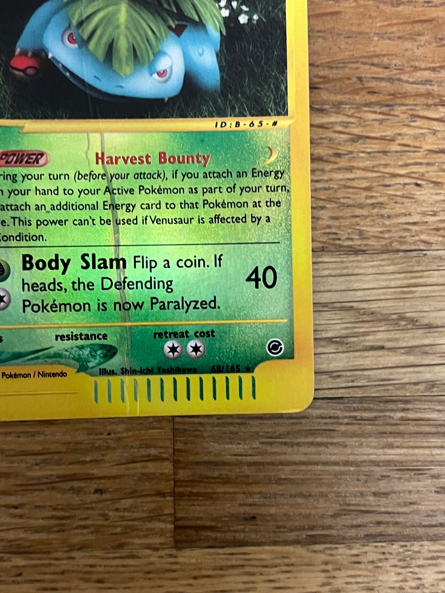 Venusaur Reverse Holo 68/165 Expedition HP Single Pokémon Card