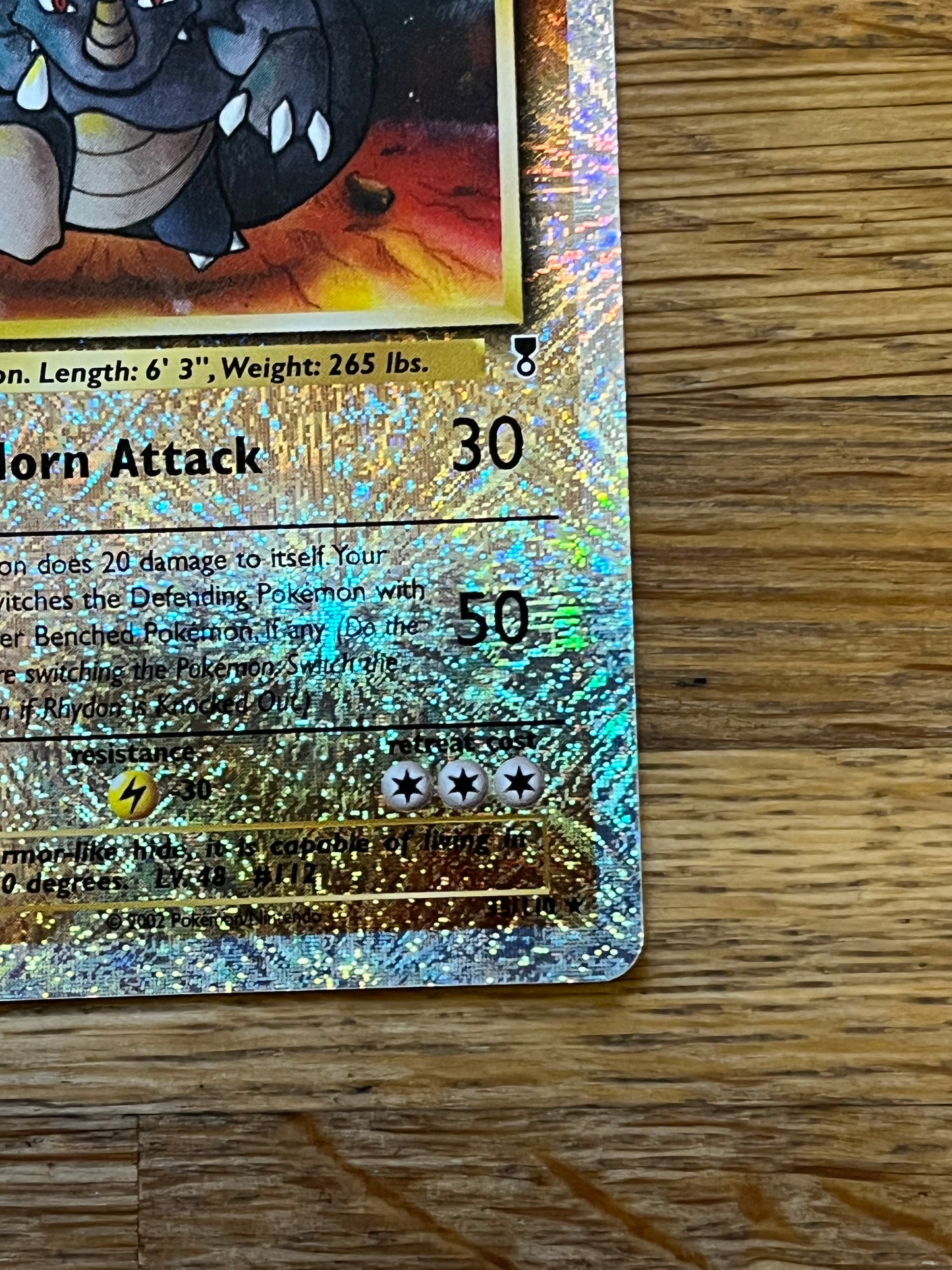 Rhydon Reverse Holo 35/110 Legendary Collection NM Single Pokemon Card