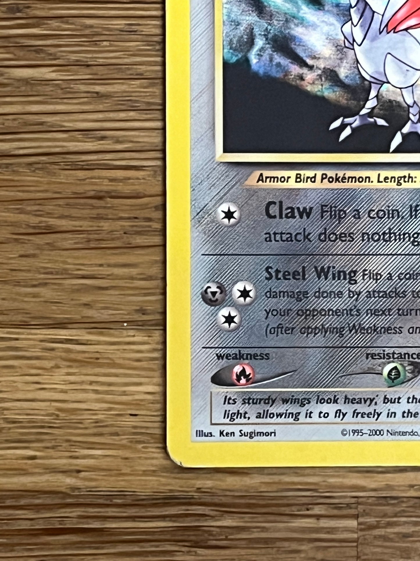 Skarmory Holo SWIRL 13/111 Neo Genesis NM Single Pokemon Card