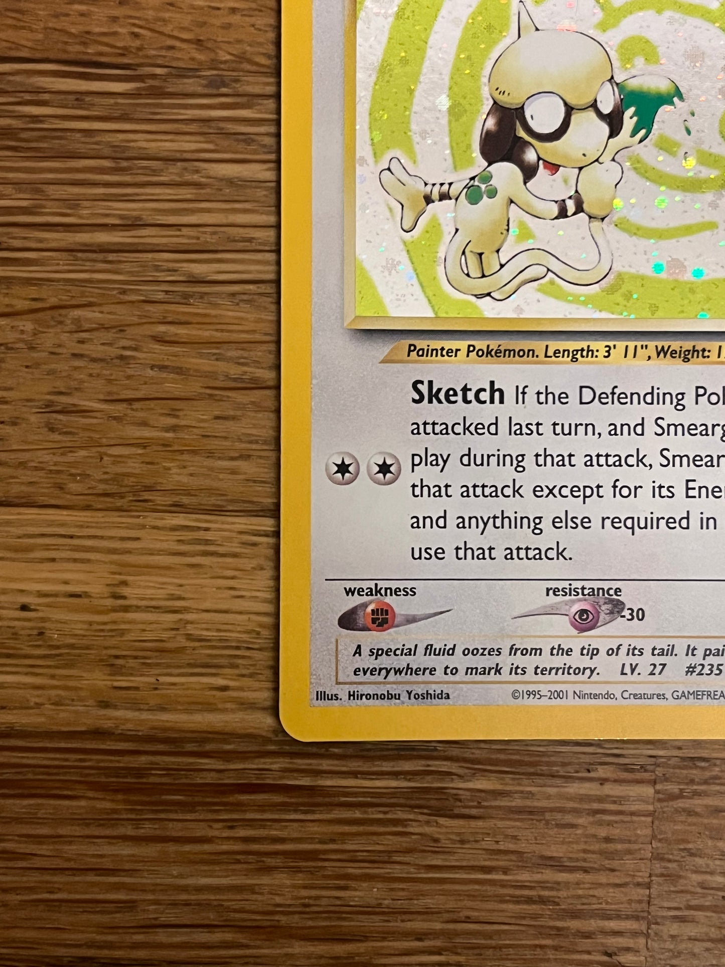Smeargle Holo 11/75 SWIRL Neo Discovery NM Single Pokemon Card