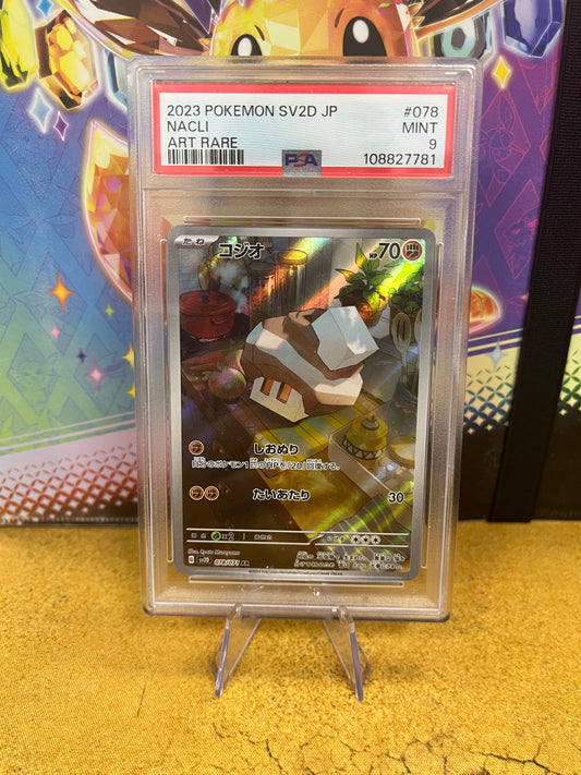 Nacli 078/071 Art Rare Japanese Clay Burst PSA 9 Graded Pokémon Card