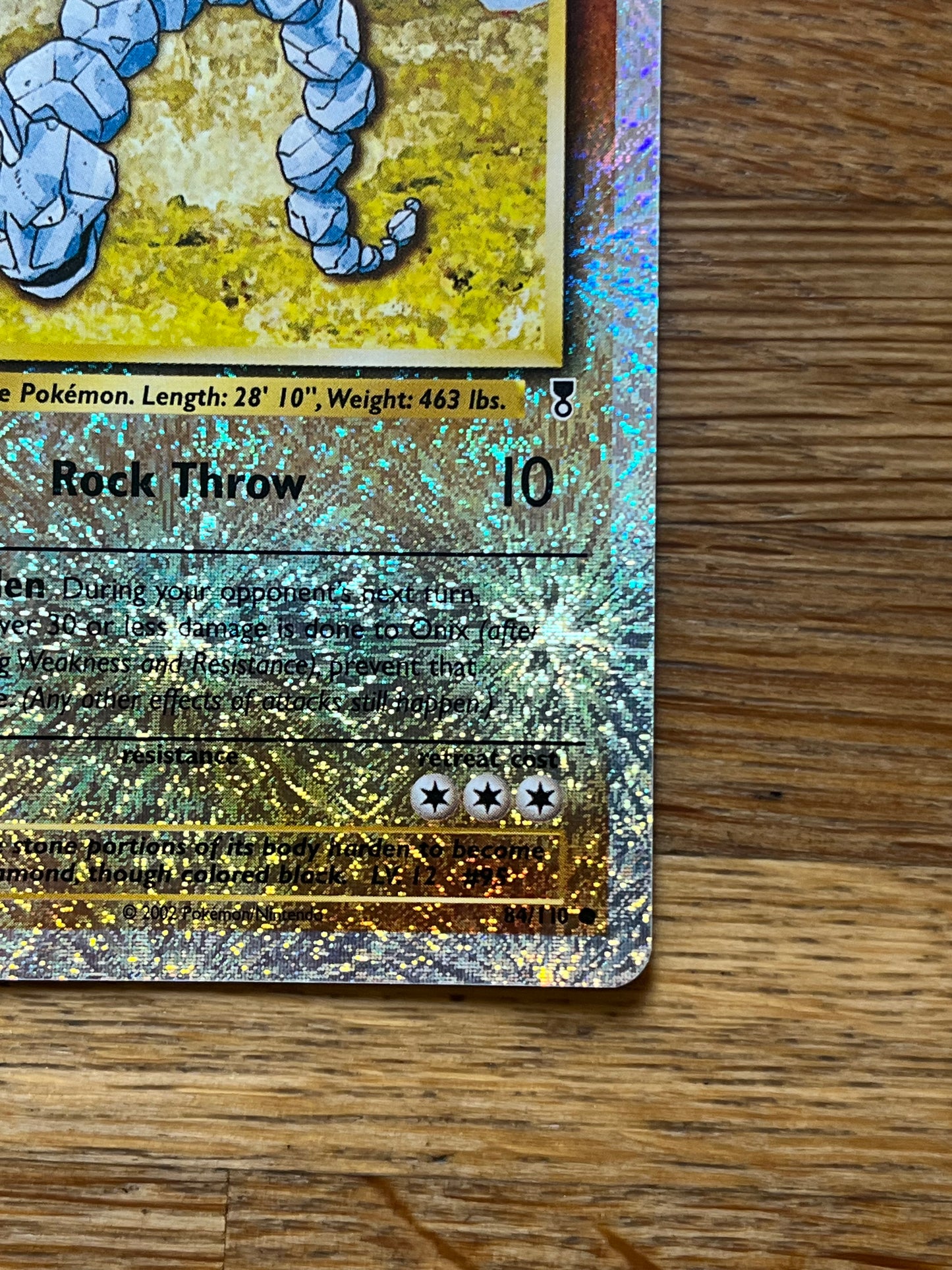 Onix Reverse Holo 84/110 Legendary Collection NM Single Pokemon Card