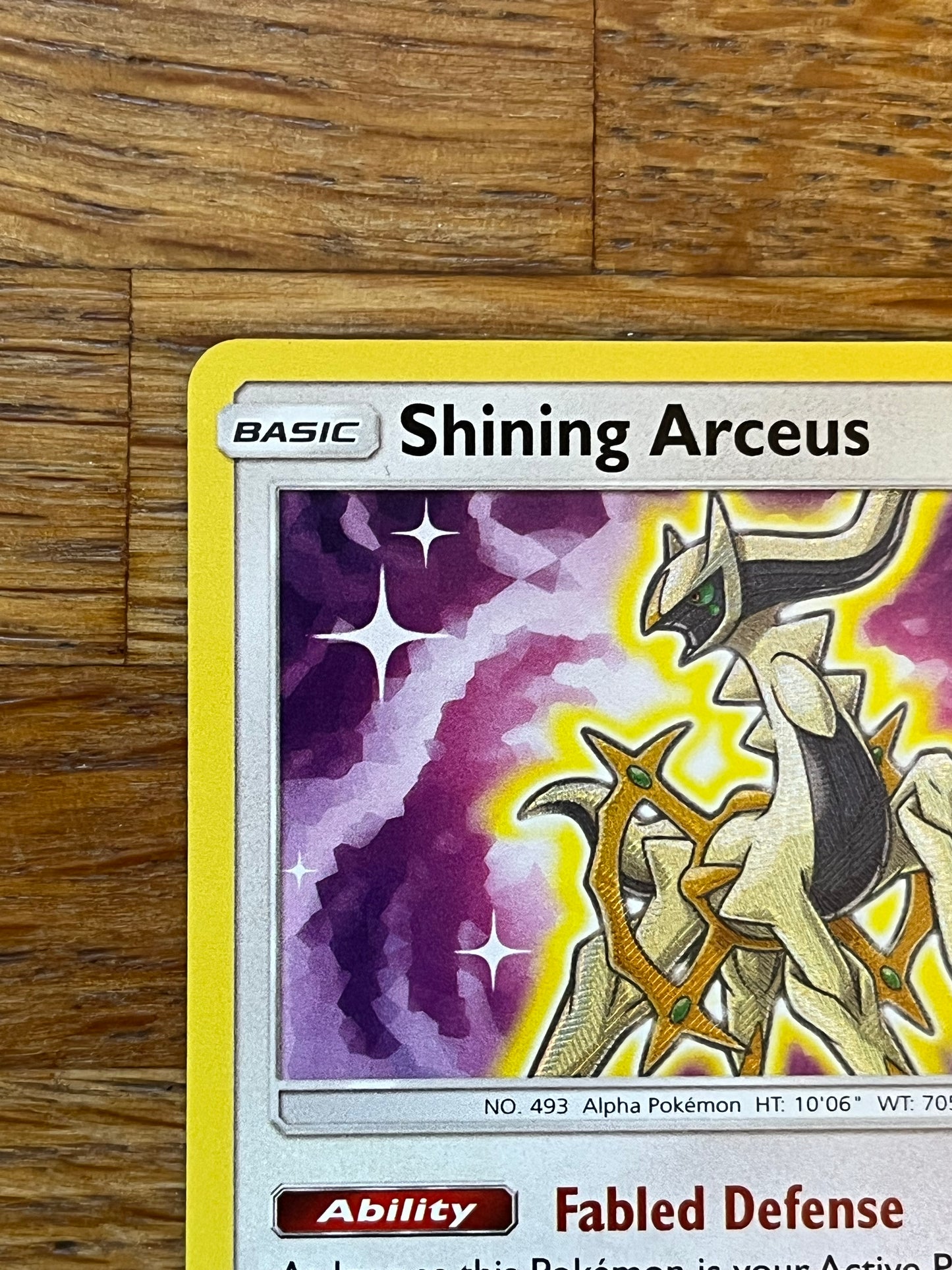 Shining Arceus 57/73 Shining Legends NM Single Pokémon Card