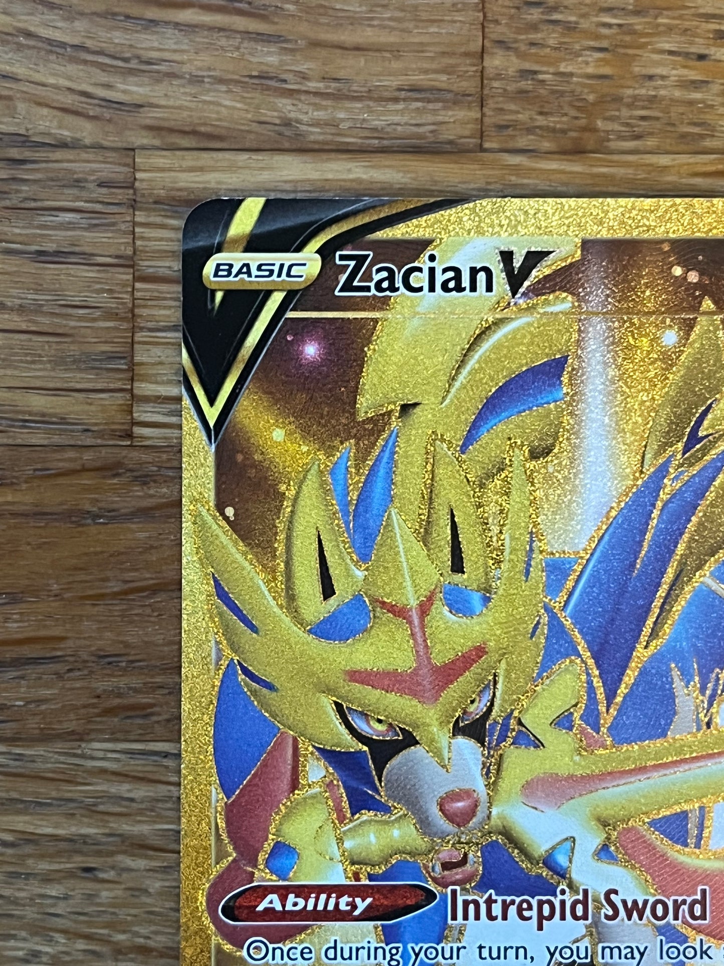Zacian V Hyper Rare 211/202 Sword & Shield Base NM Single Pokémon Card