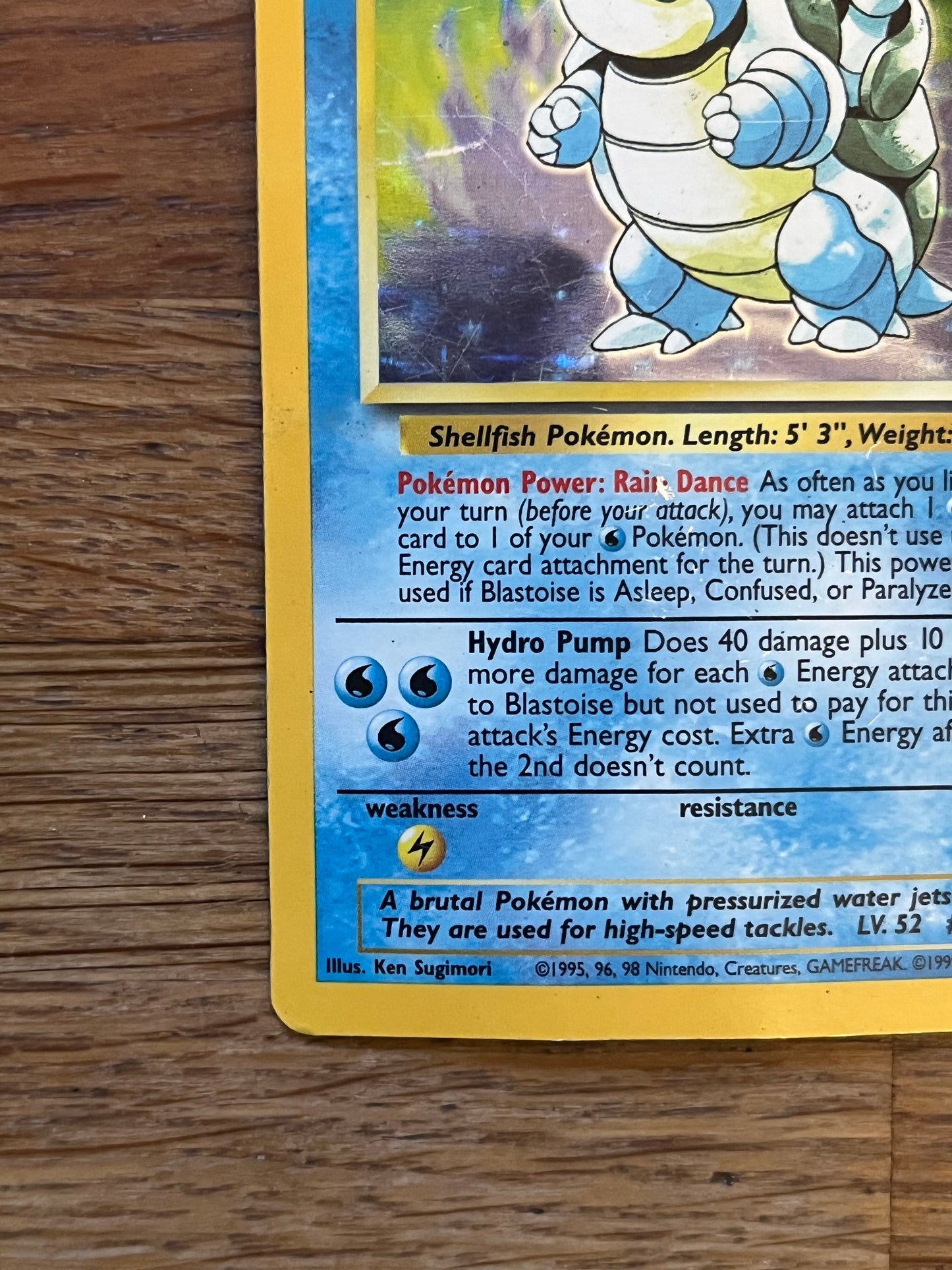 Blastoise Holo 2/102 Base Set HP Single Pokémon Card *Damaged, See Photos*