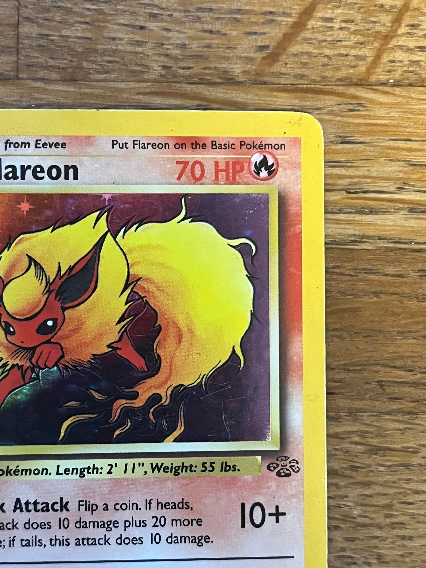 Flareon Holo 3/64 Jungle LP Single Pokémon Card