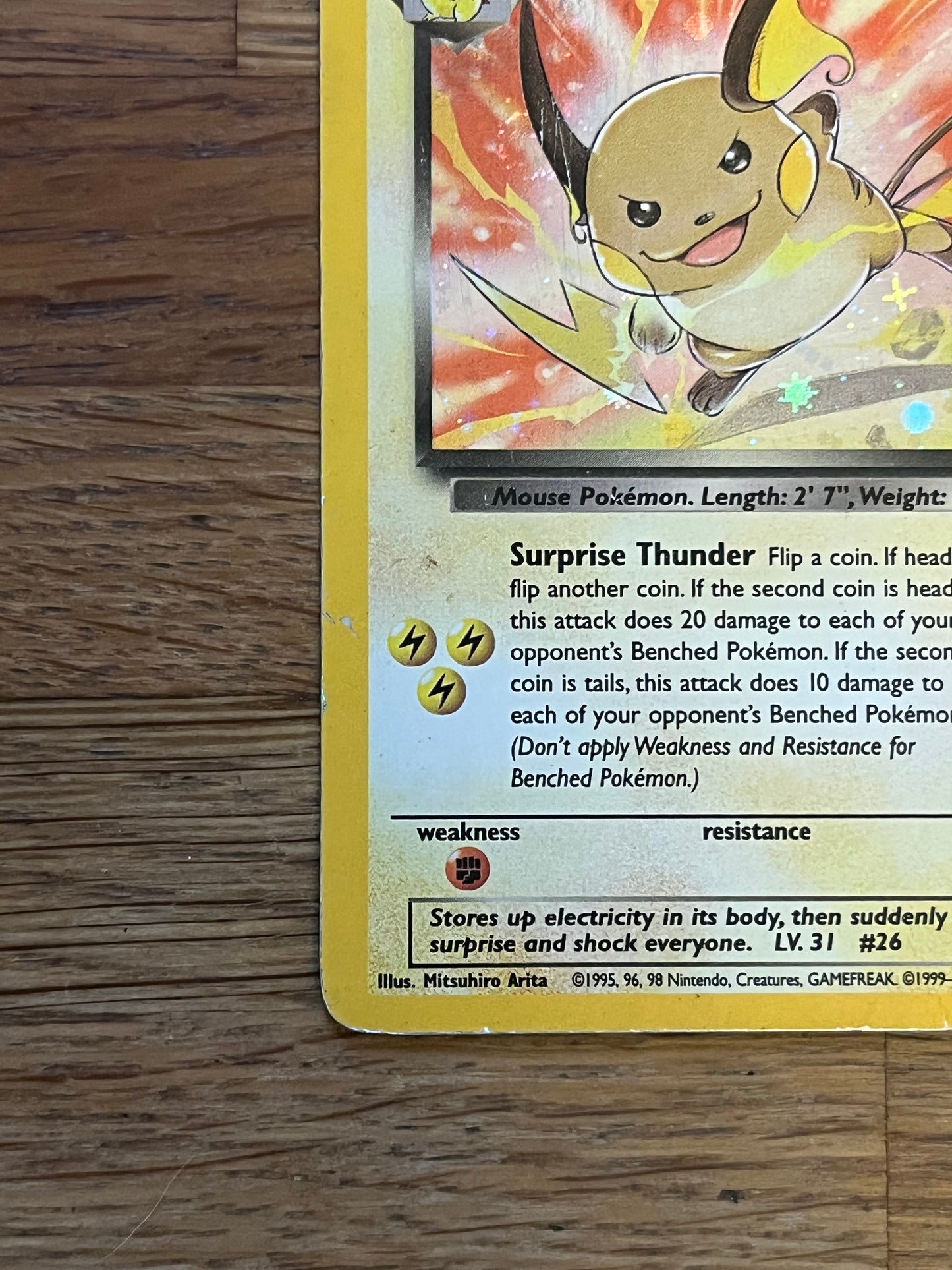 Dark Raichu Holo 83/82 Team Rocket LP Single Pokémon Card
