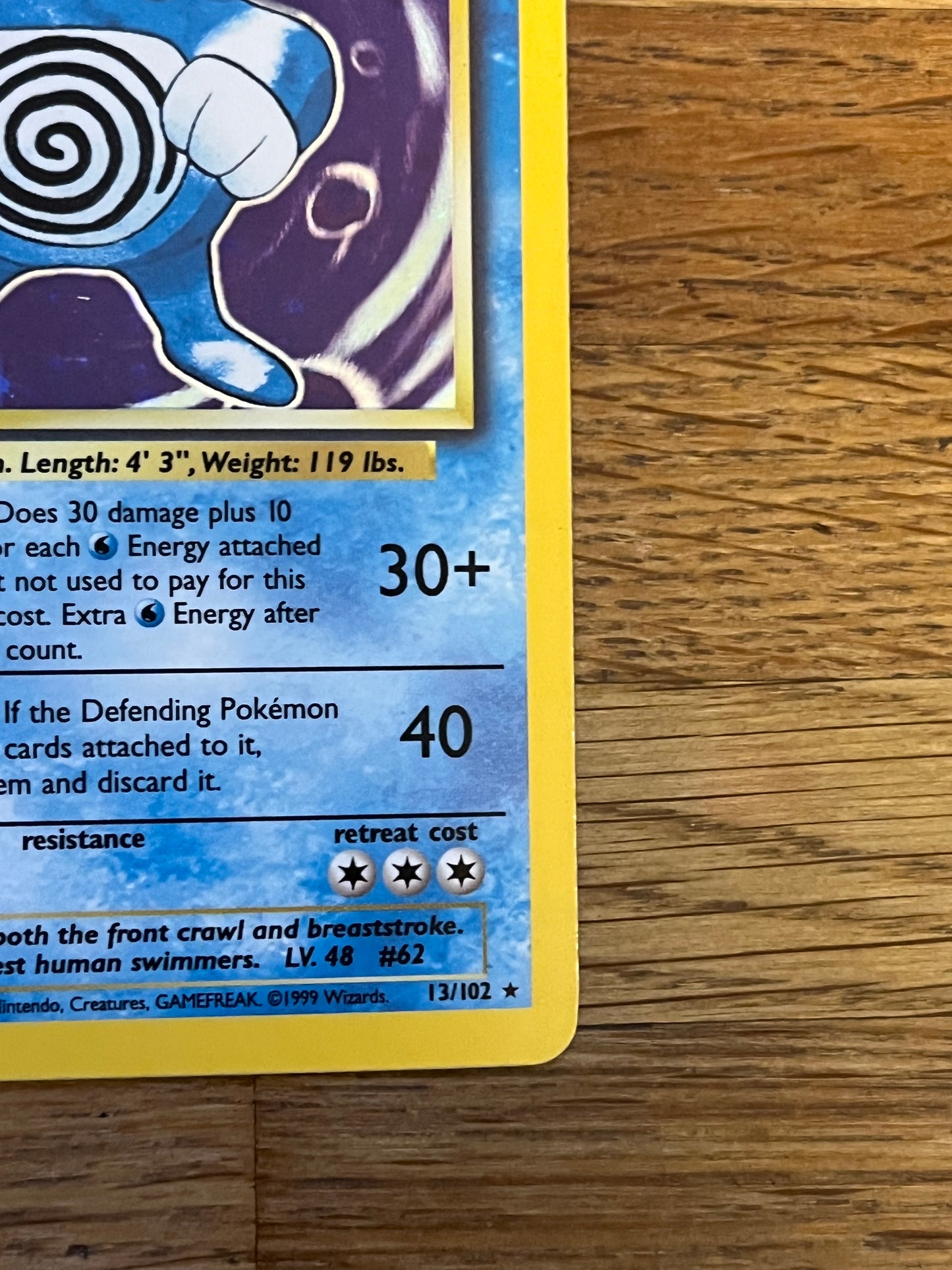 Poliwrath Holo 13/102 Base Set NM Single Pokémon Card