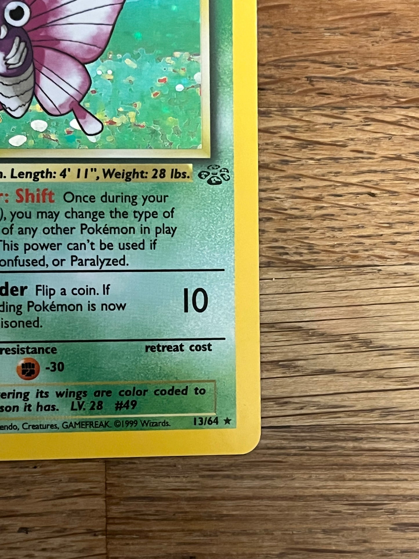 Venomoth Holo 13/64 Jungle NM Single Pokémon Card