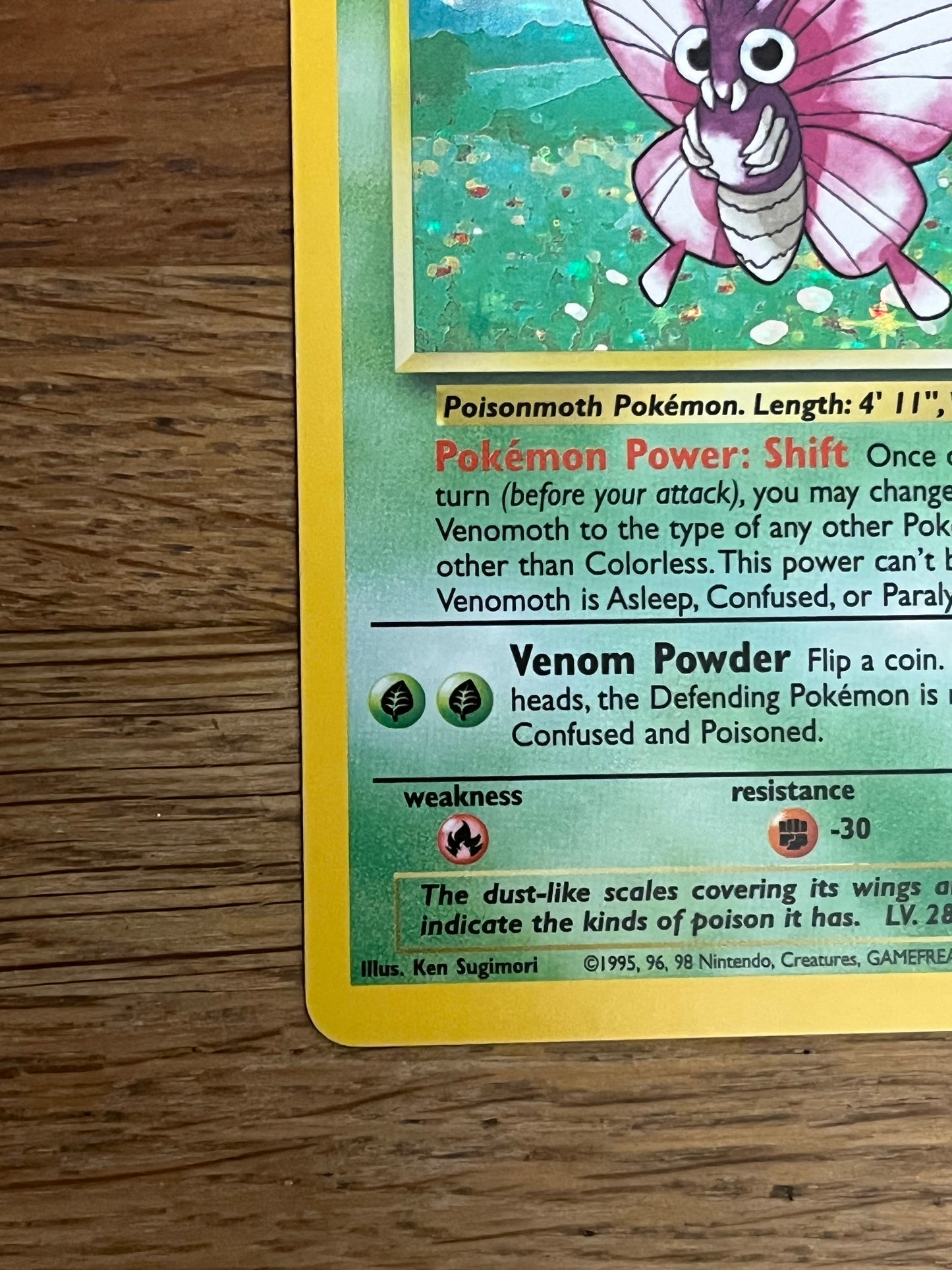 Venomoth Holo 13/64 Jungle NM Single Pokémon Card