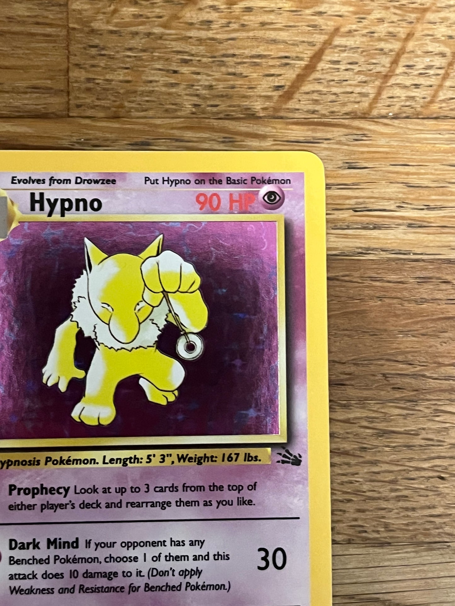 Hypno Holo 8/62 Fossil NM Single Pokémon Card