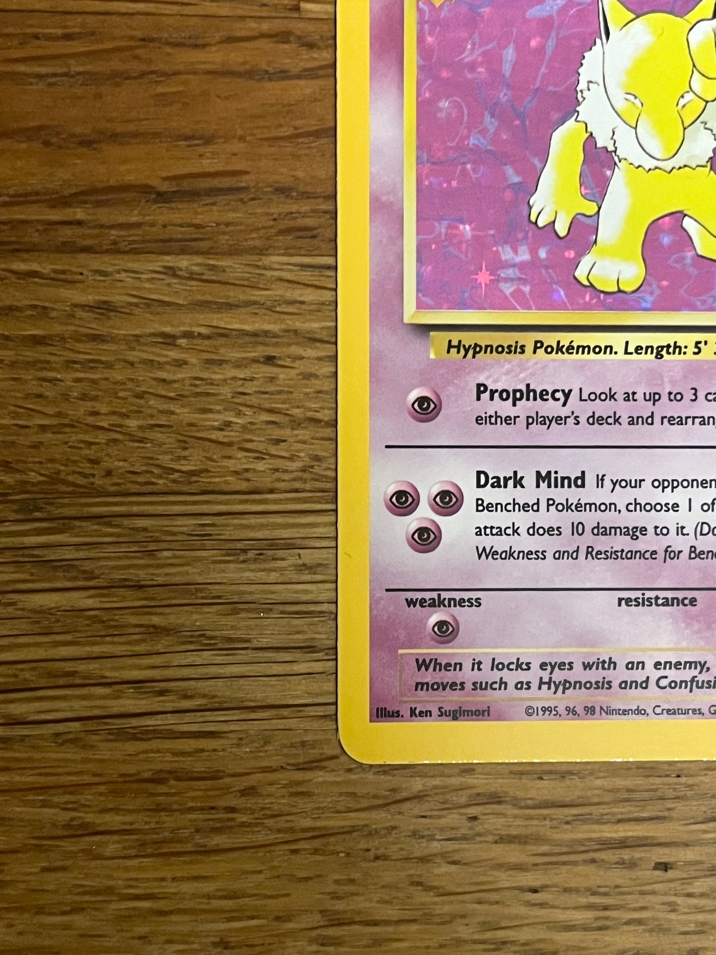 Hypno Holo 8/62 Fossil NM Single Pokémon Card