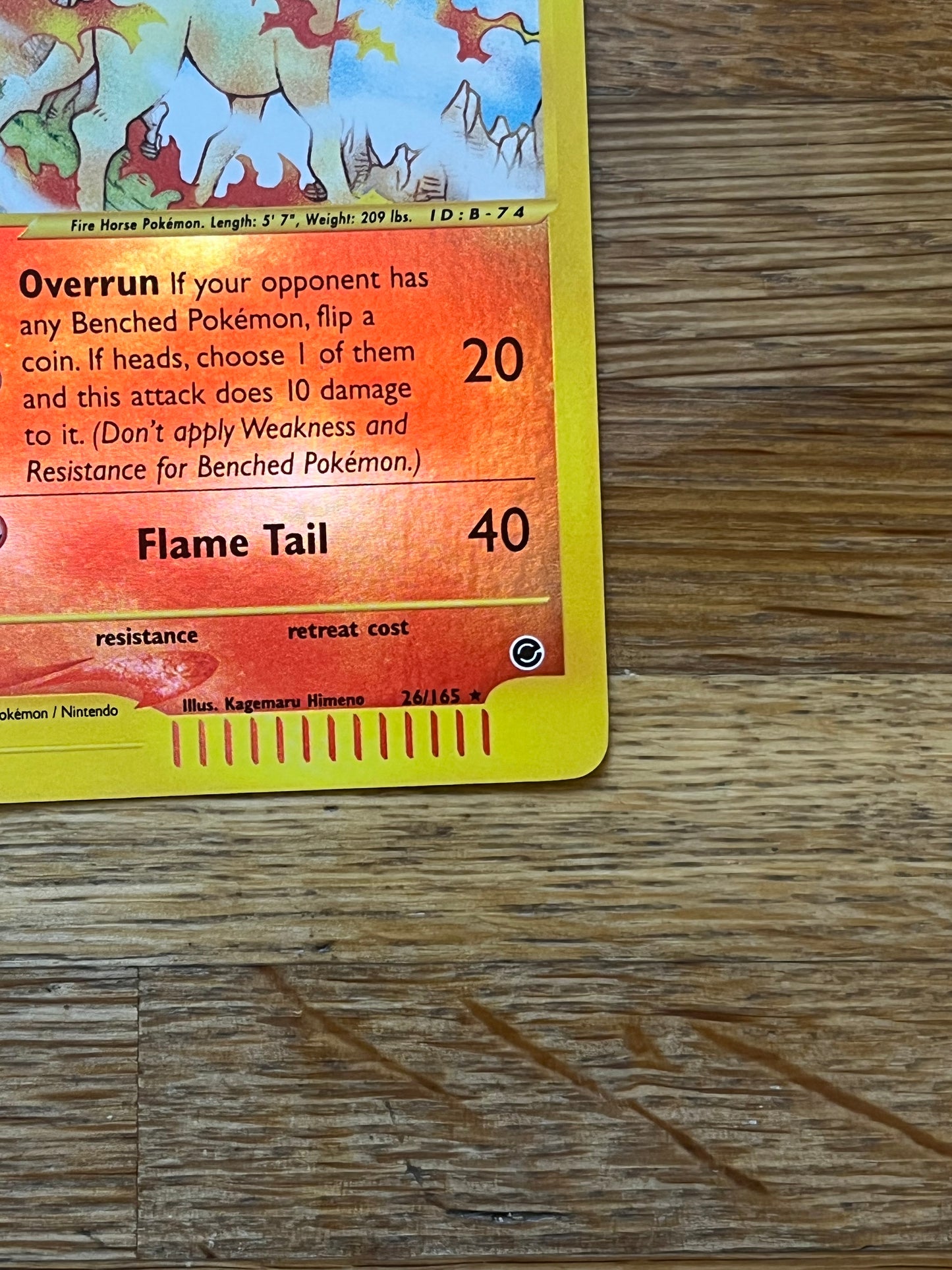 Rapidash Reverse Holo 26/165 Expedition NM Single Pokemon Card