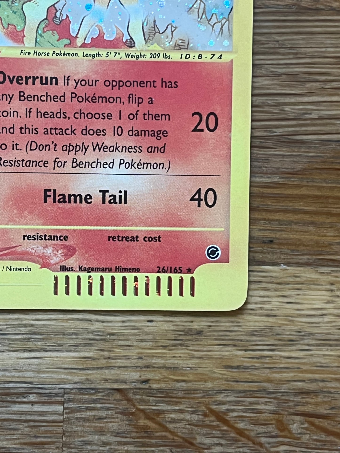Rapidash Holo 26/165 Expedition NM Single Pokemon Card