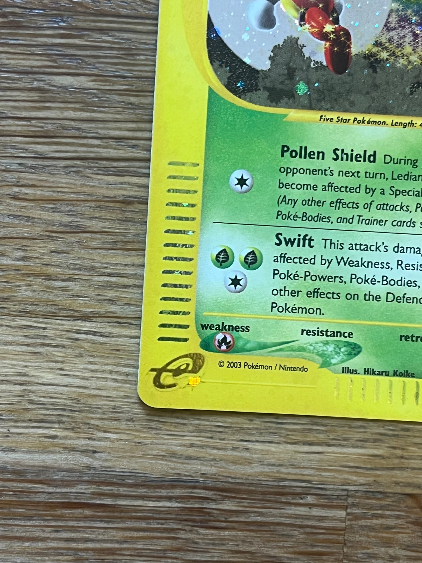 Ledian Holo H14/H32 Skyridge NM Single Pokemon Card