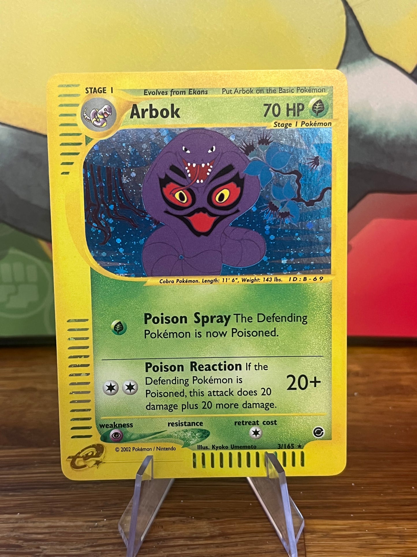 Arbok Holo 3/165 Expedition NM Single Pokemon Card