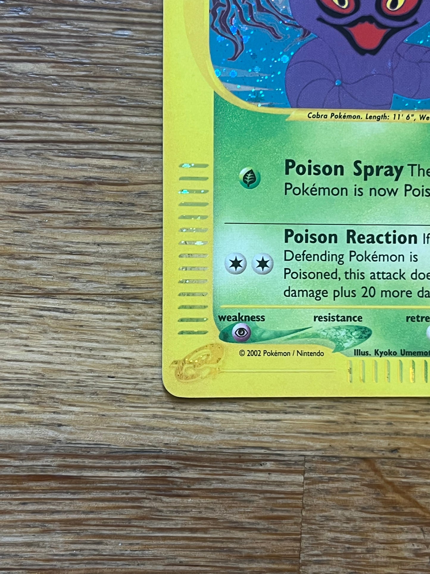 Arbok Holo 3/165 Expedition NM Single Pokemon Card