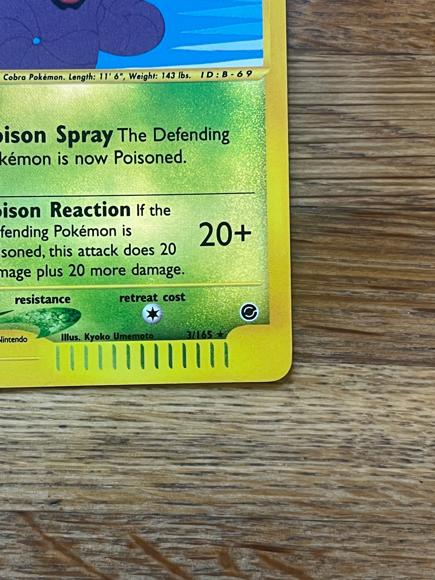 Arbok Reverse Holo 3/165 Expedition NM Single Pokemon Card