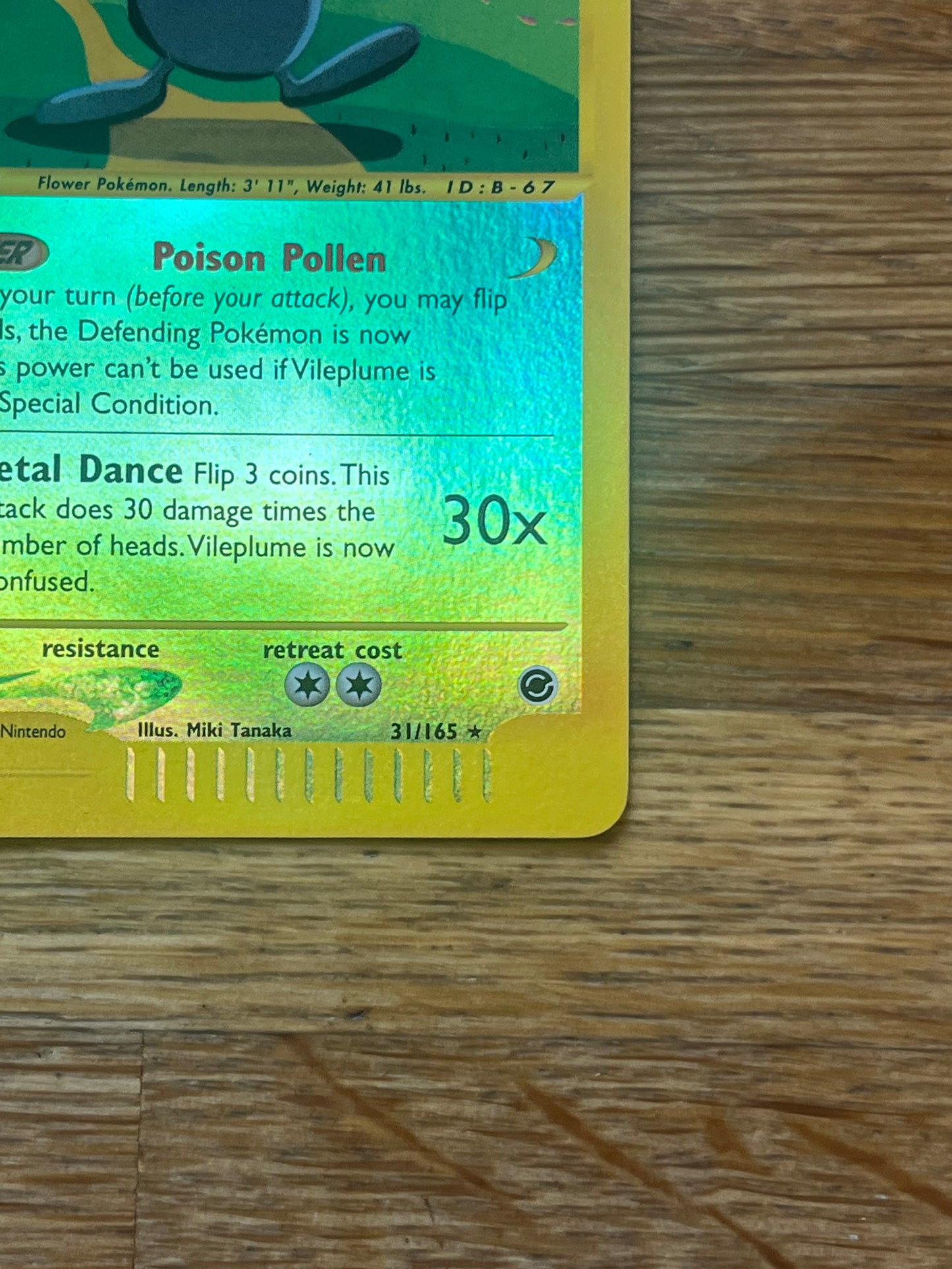 Vileplume Reverse Holo 31/165 Expedition NM Single Pokemon Card