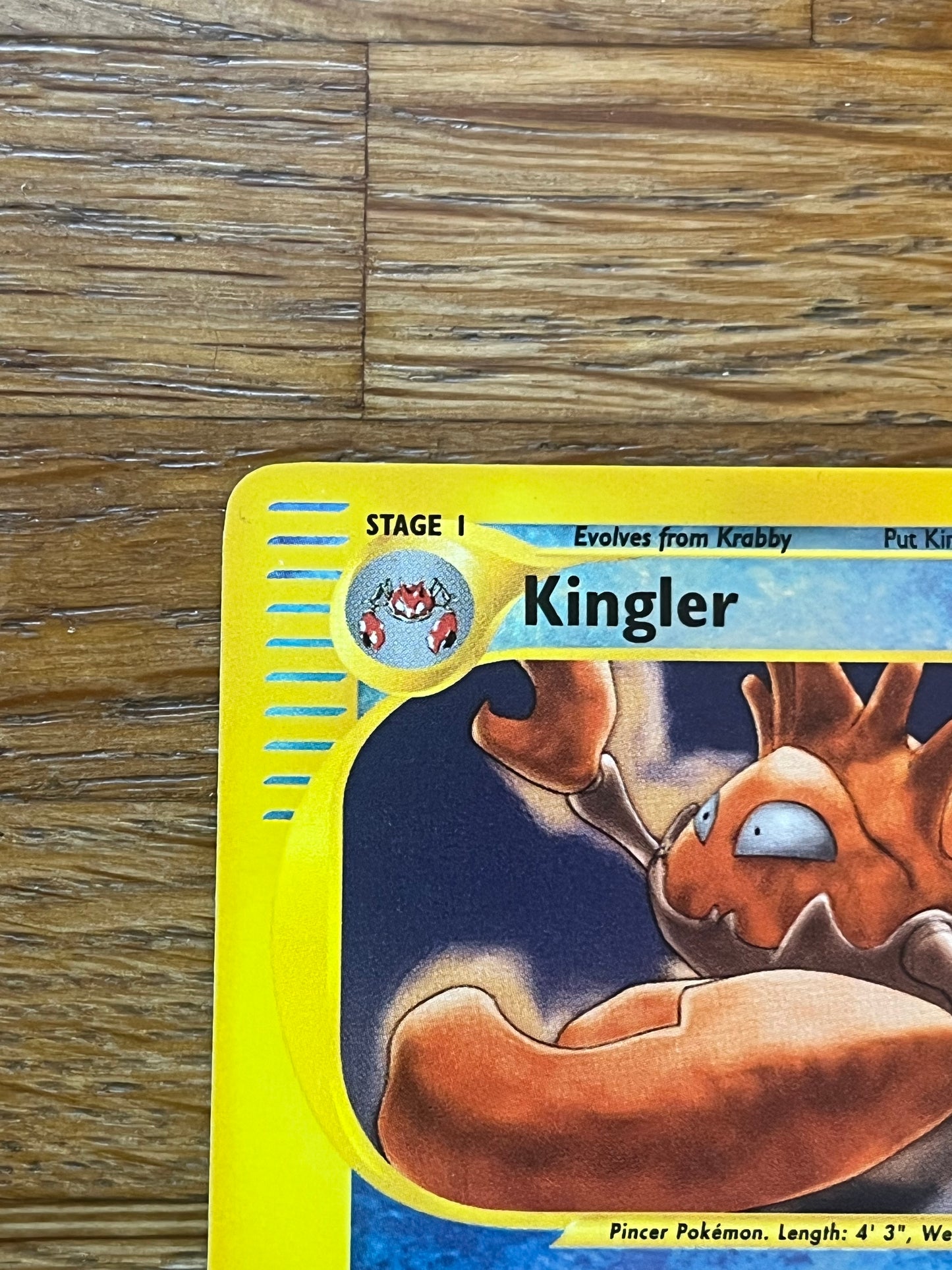 Kingler Reverse Holo 15/165 Expedition NM Single Pokemon Card