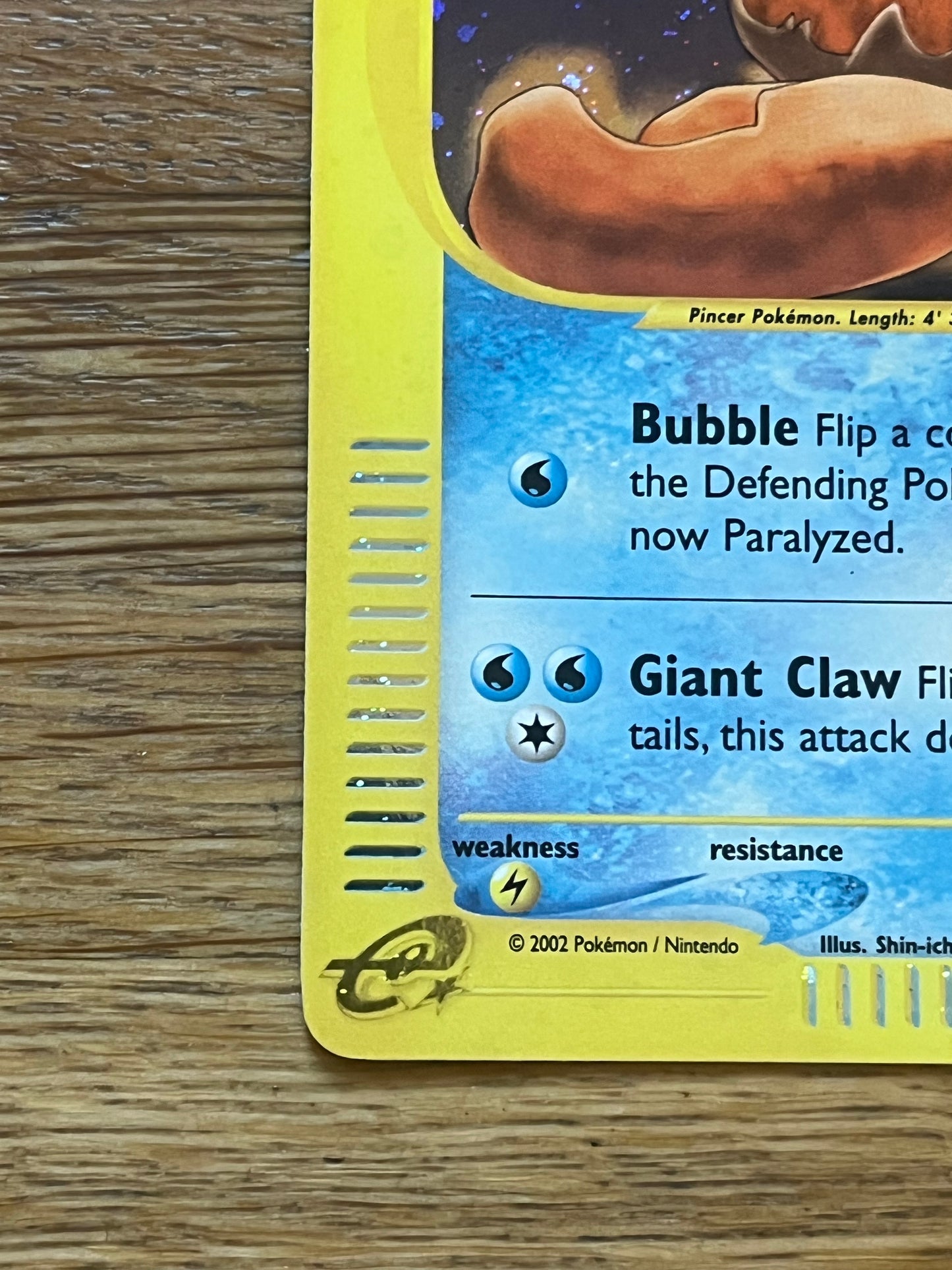 Kingler Holo 15/165 Expedition NM Single Pokemon Card