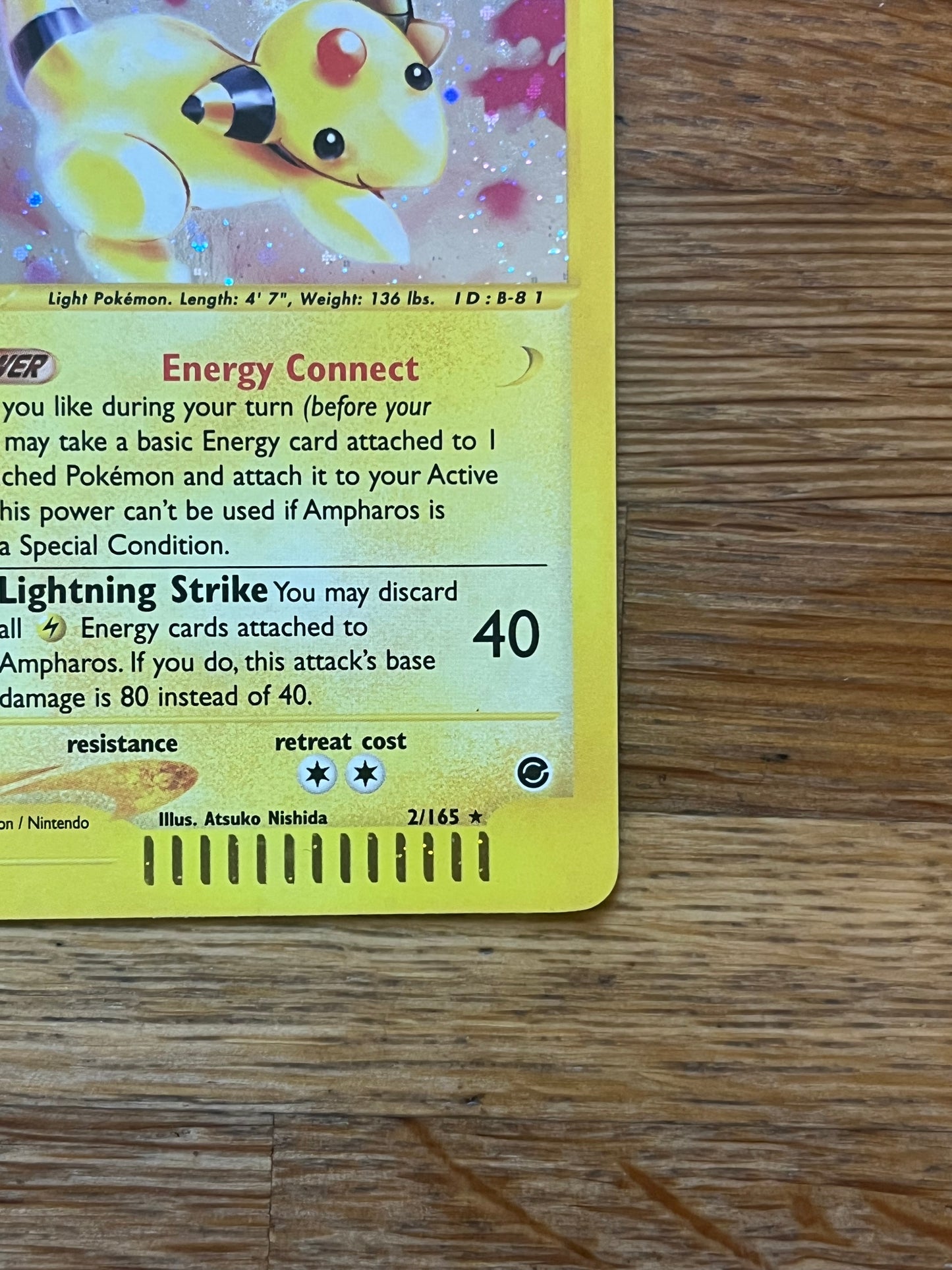 Ampharos Holo 2/165 Expedition NM Single Pokemon Card