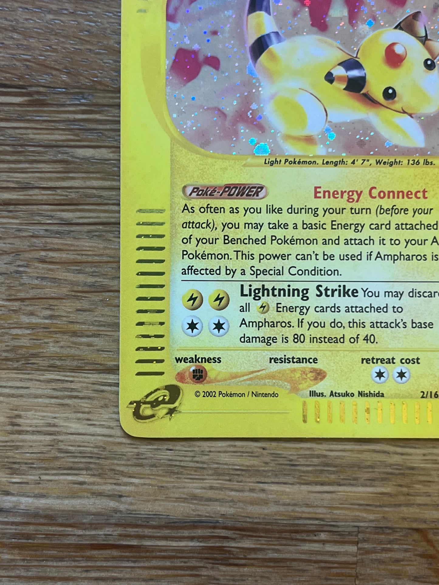 Ampharos Holo 2/165 Expedition NM Single Pokemon Card