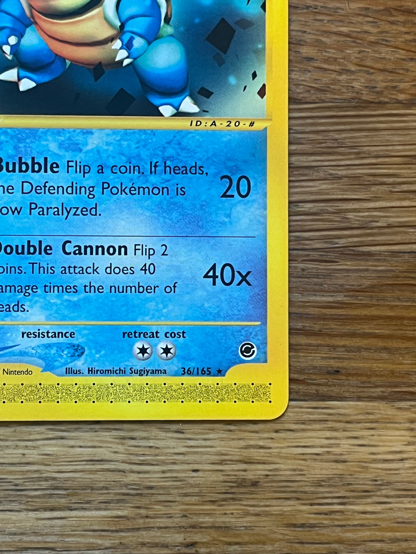 Blastoise Holo 36/165 Expedition NM Single Pokemon Card