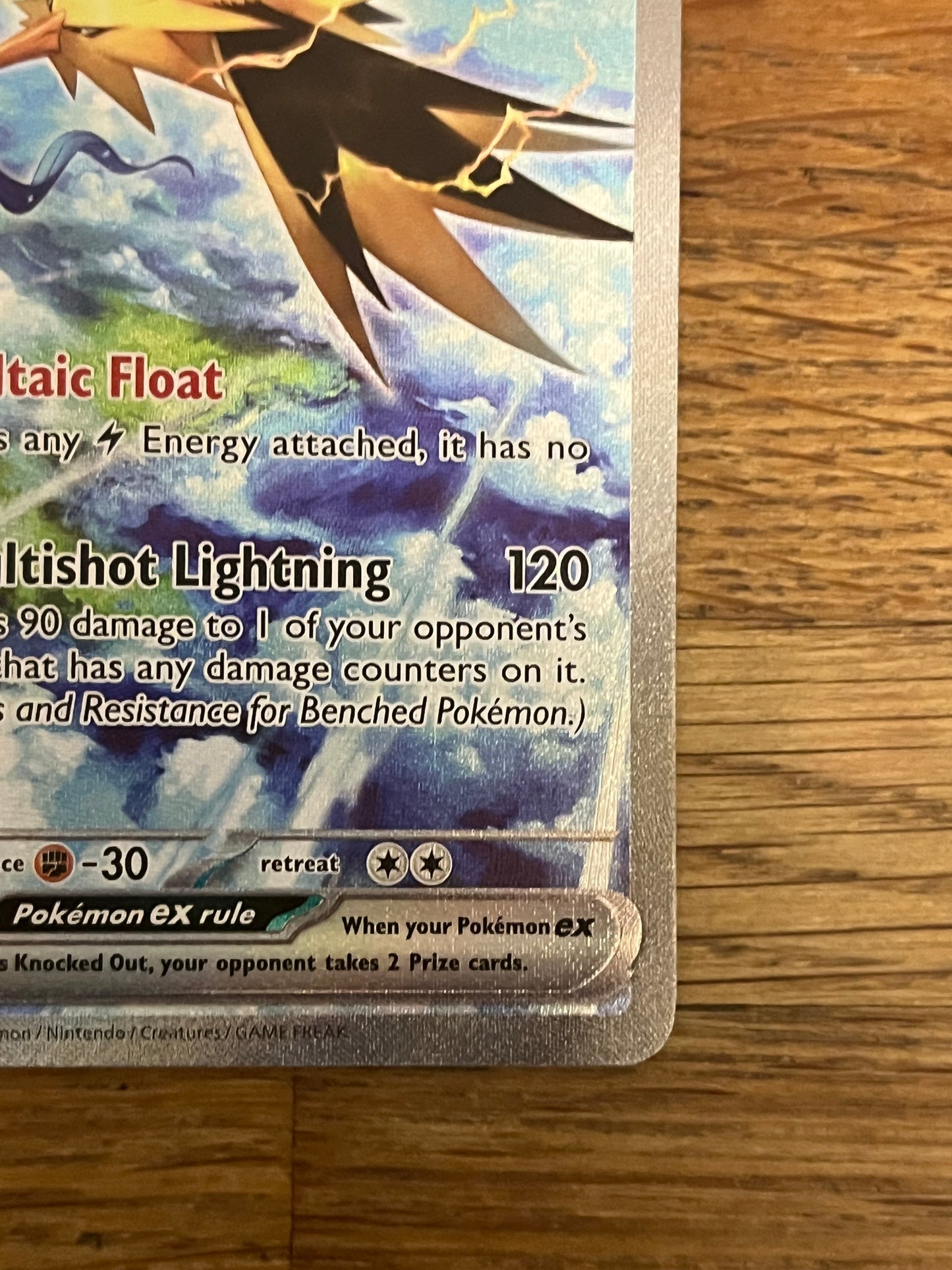 Zapdos EX Special Illustration Rare 202/165 151 NM Single Pokémon Card