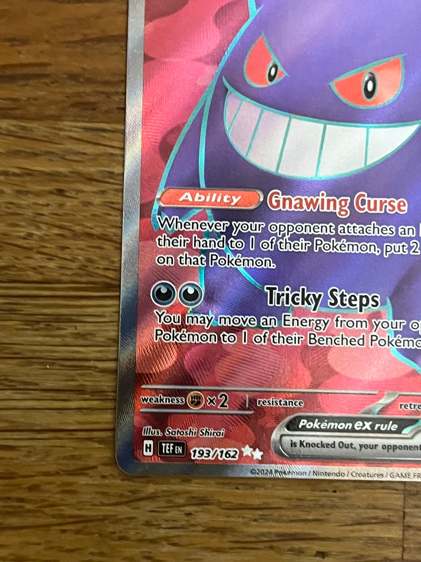Gengar EX 193/162 Temporal Forces NM Single Pokémon Card