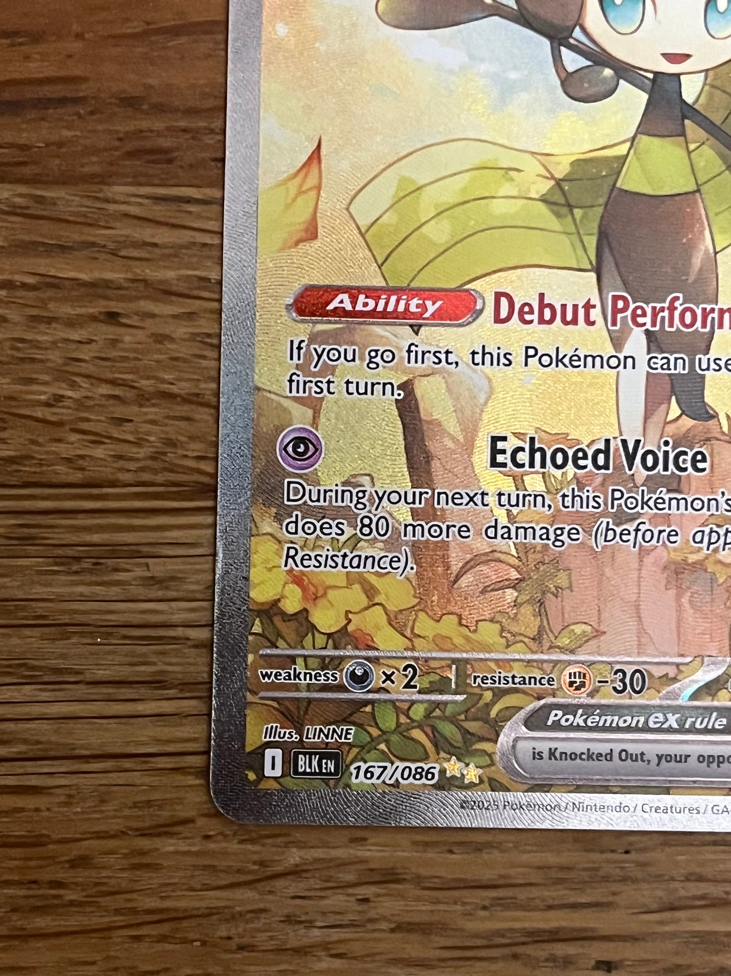 Meloetta EX Special Illustration Rare 167/086 Black Bolt NM Single Pokémon Card