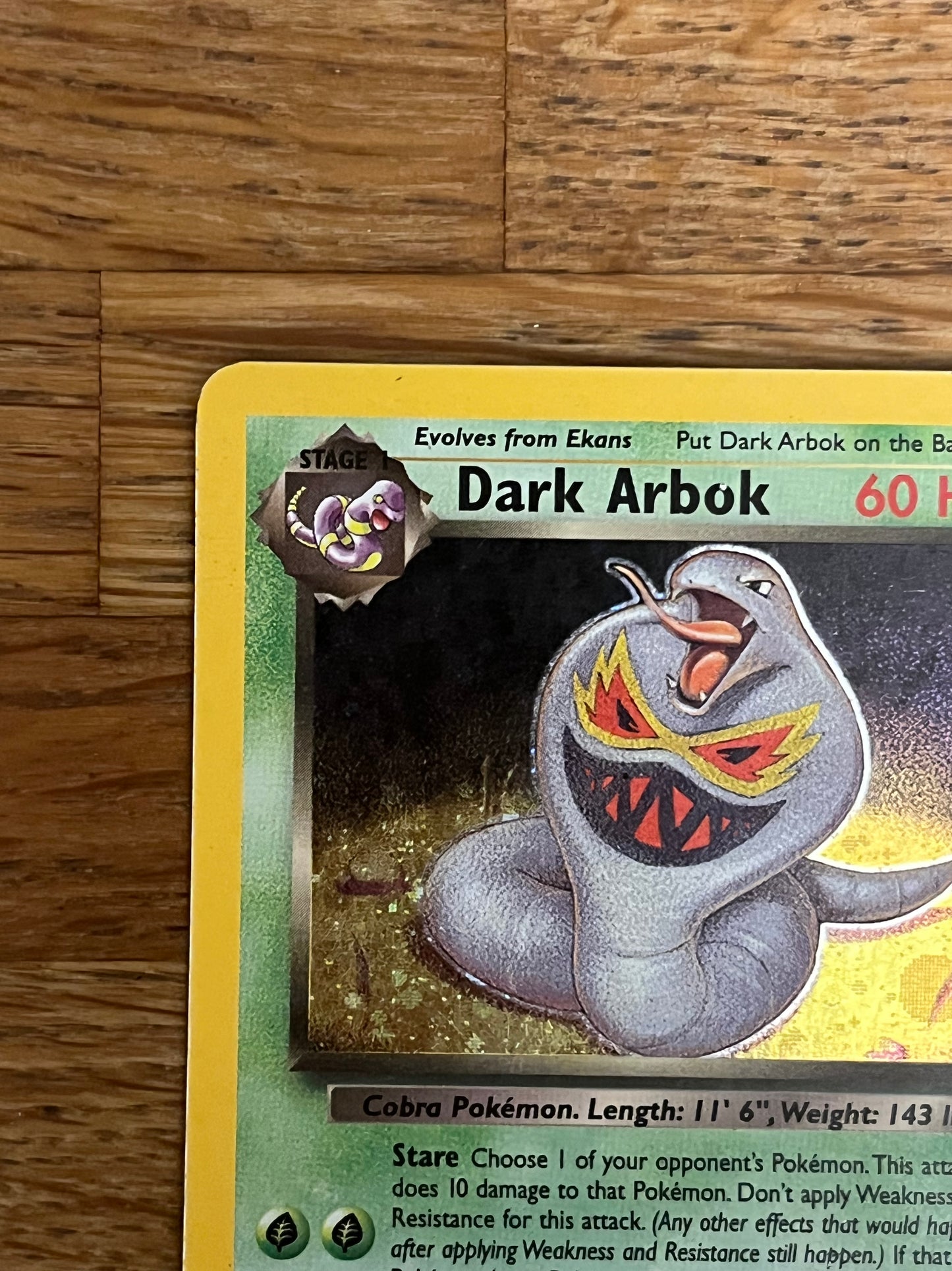 Dark Arbok Holo 2/82 Team Rocket NM Single Pokémon Card