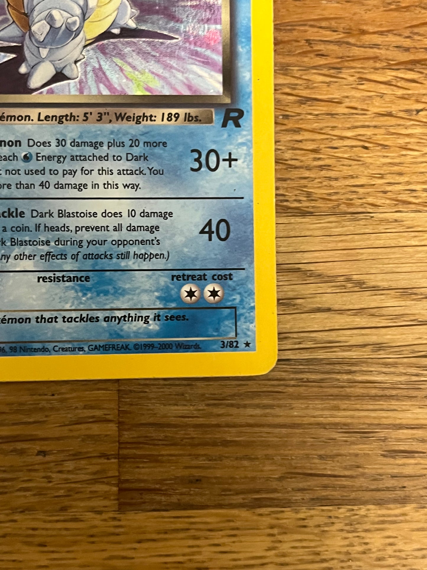 Dark Blastoise Holo 3/82 Team Rocket NM Single Pokémon Card