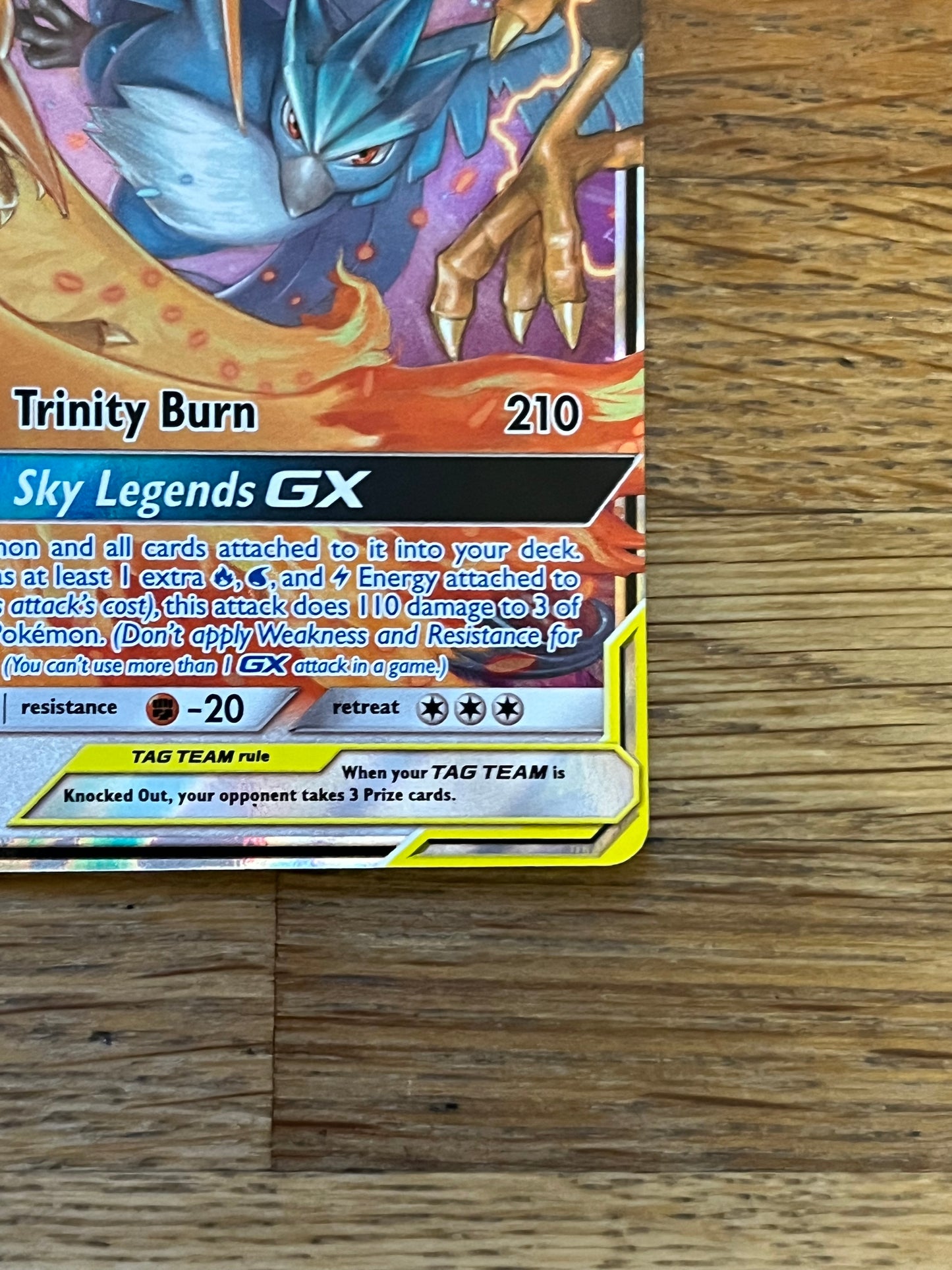 Moltres & Zapdos & Articuno GX 44/68 Hidden Fates NM Single Pokémon Card