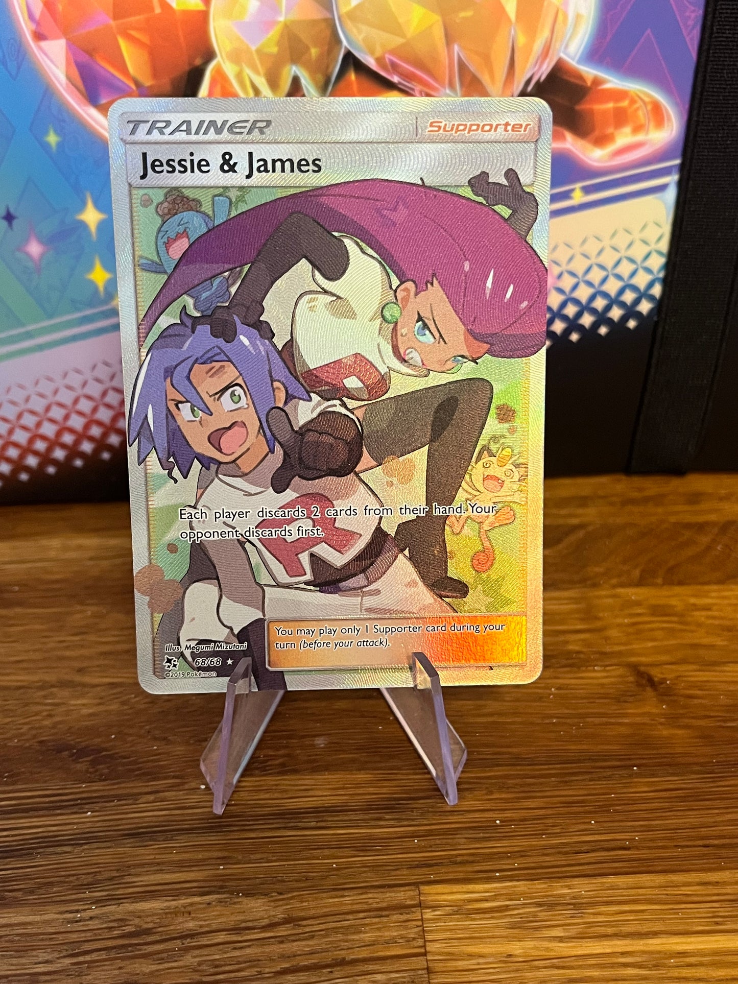 Jessie & James 68/68 Hidden Fates NM Single Pokémon Card