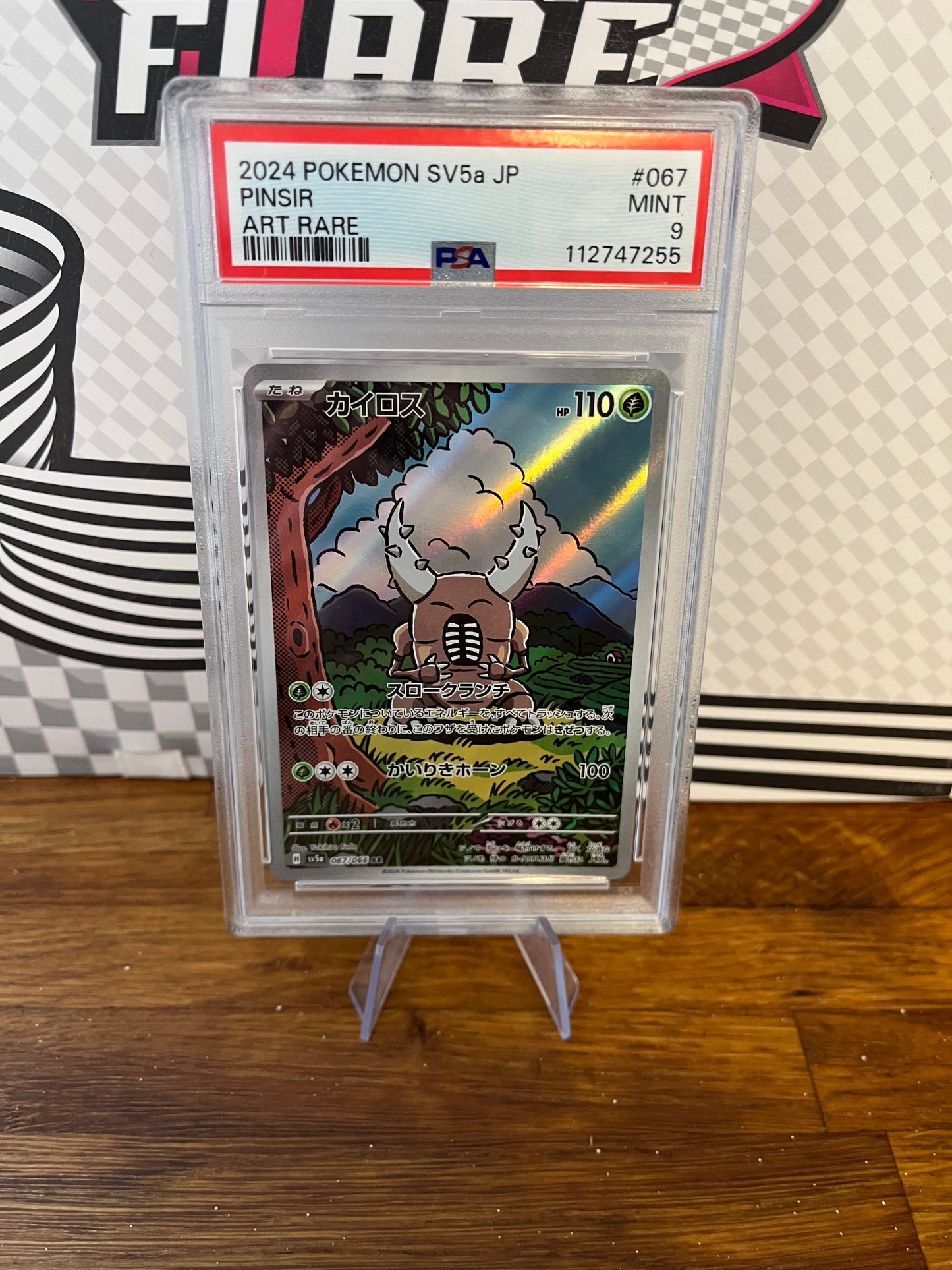 Pinsir 067/066 Japanese Crimson Hase PSA 9 Graded Pokémon Card