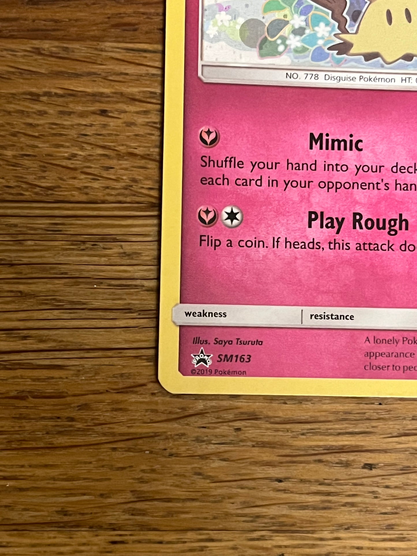 Mimikyu Holo SM163 Black Star Promo NM /Single Pokémon Card